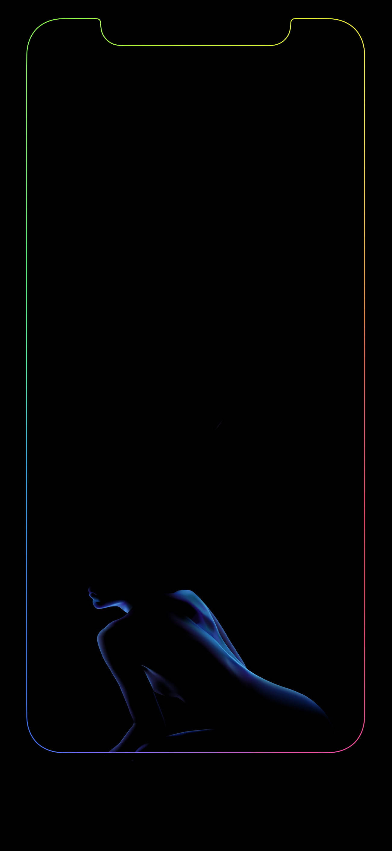 官能的なネオンアートiPhone 壁紙