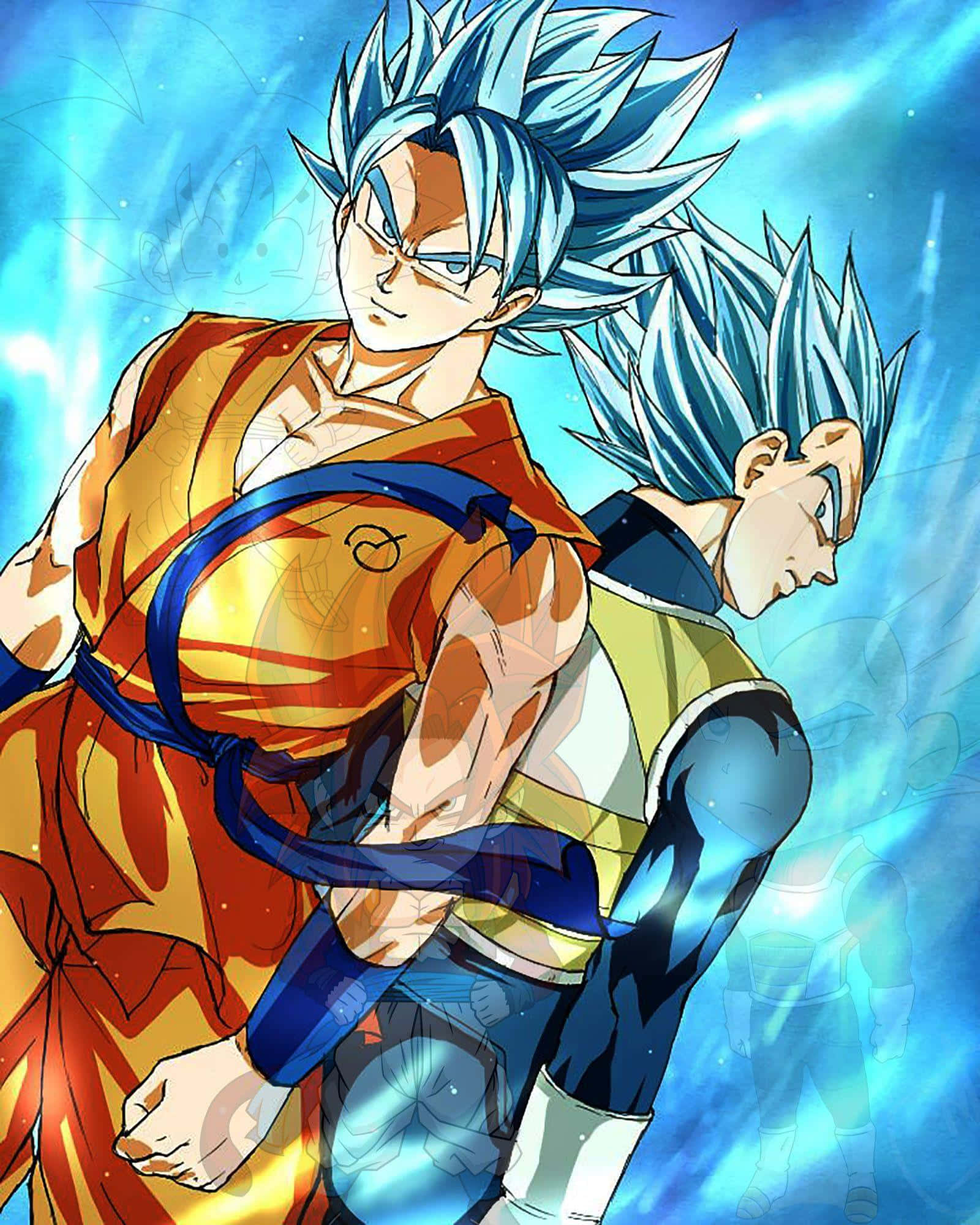 悟空とベジータ 超サイヤ人 ドラゴンボール超 iPhone 壁紙