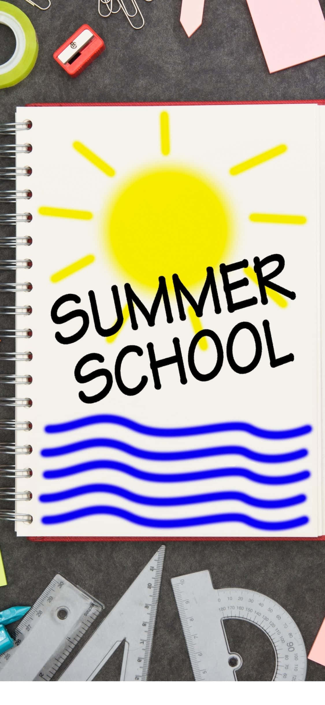 学校のノート iPhone X 夏の背景 壁紙