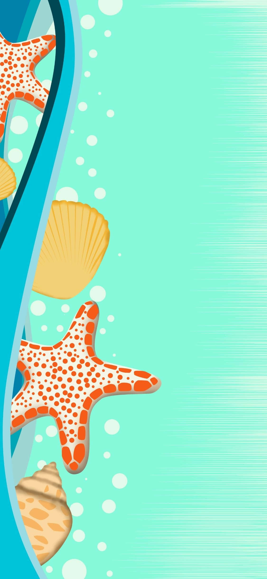ベクターイラスト iPhone X 夏の背景 壁紙