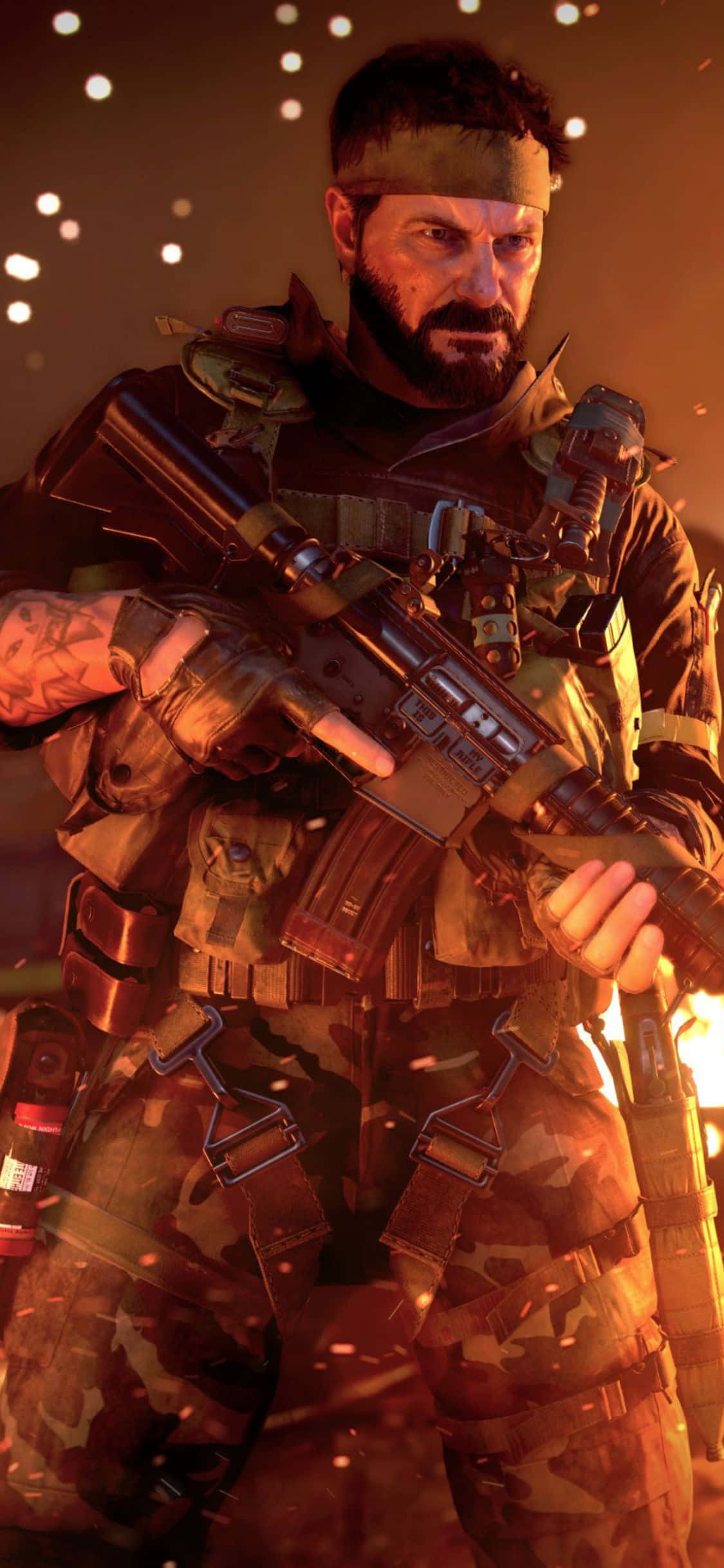 iPhone X Call Of Duty Black Ops Cold War背景：Frank Woods 壁紙