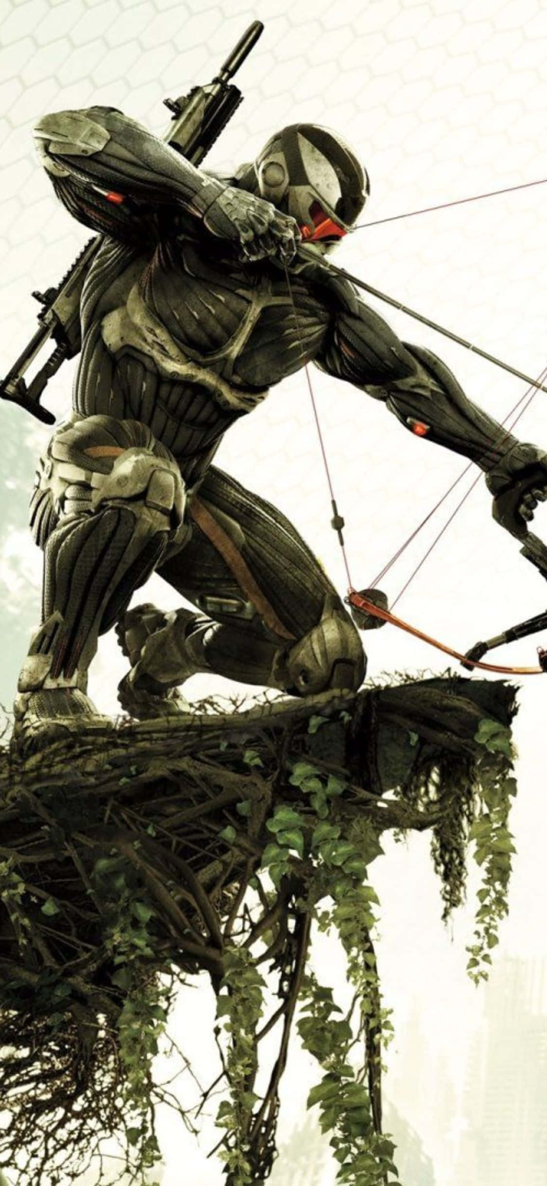 iPhone X Crysis 3 自由の女神の弓背景 壁紙