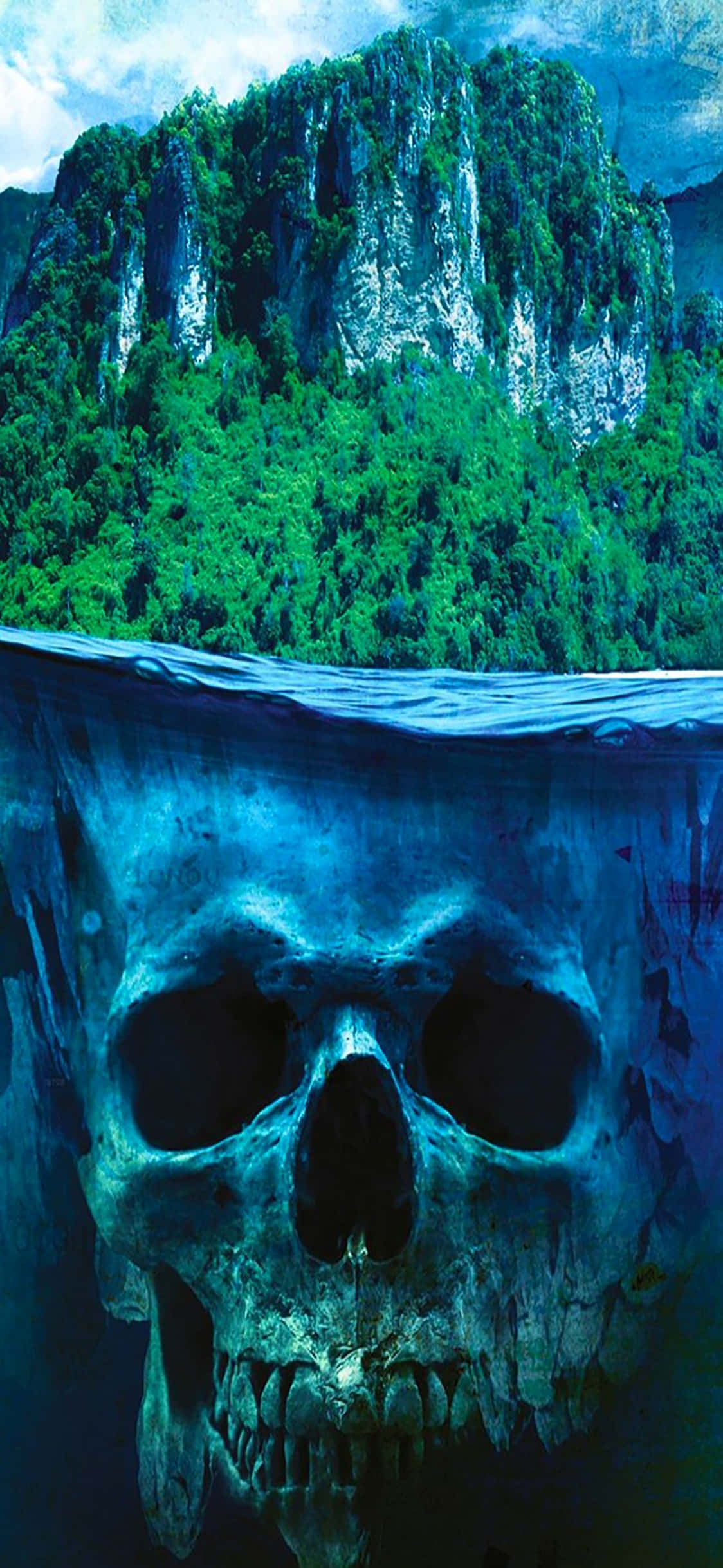 iPhone X Far Cry 3 ルーク諸島のドクロ背景 壁紙