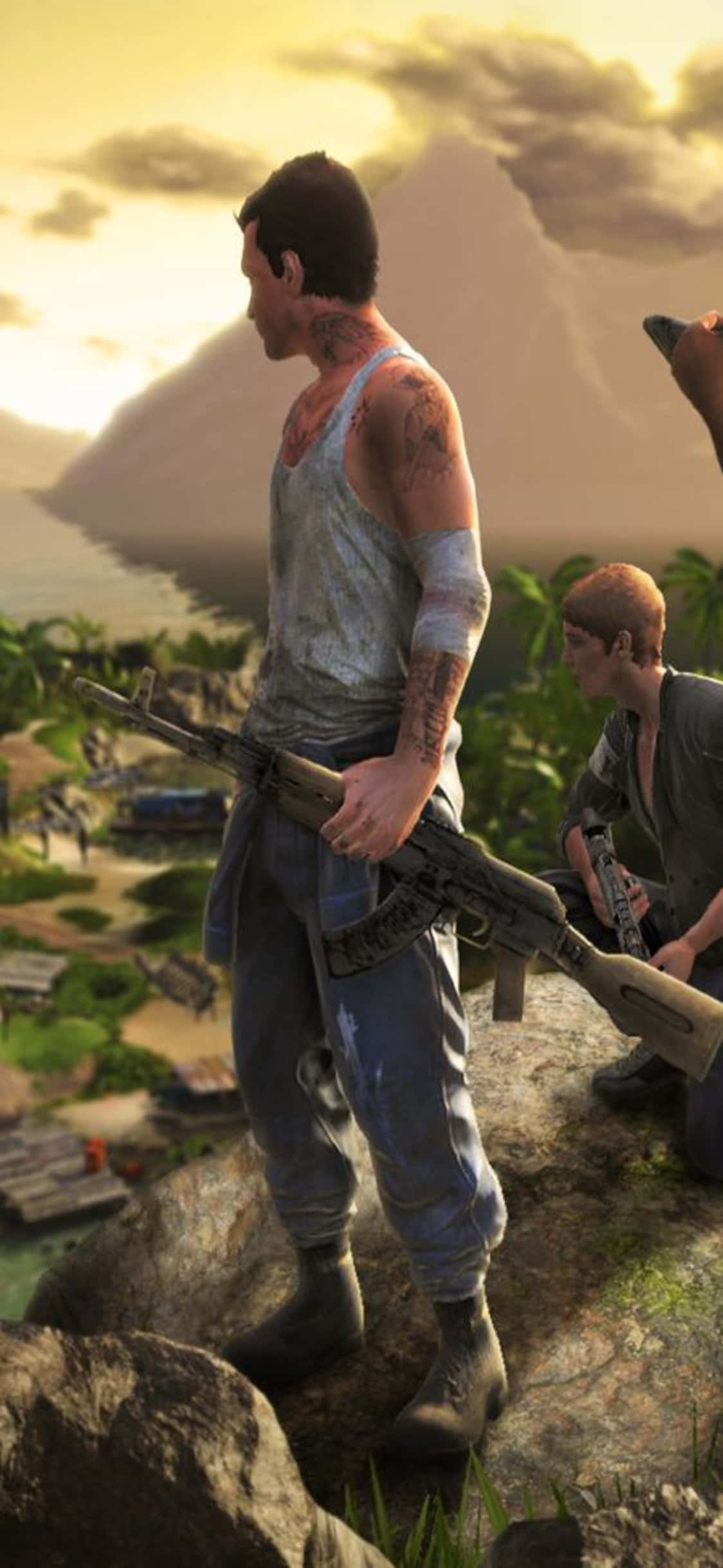 iPhone X Far Cry 3 だらしないキャラクター背景 壁紙