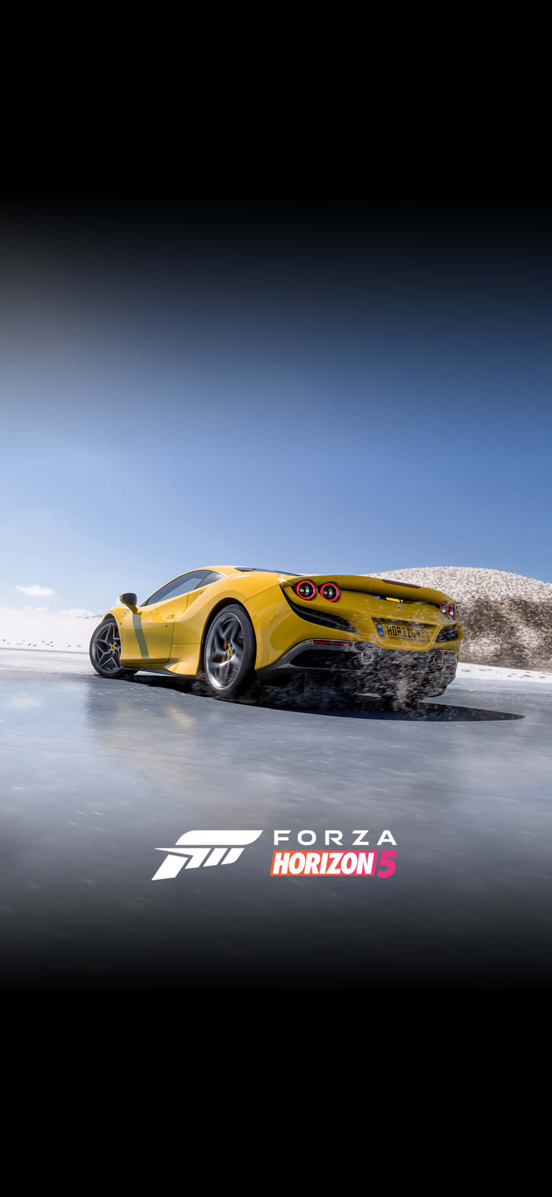疾走するランボルギーニ iPhone X Forza Motorsport 7 背景 壁紙