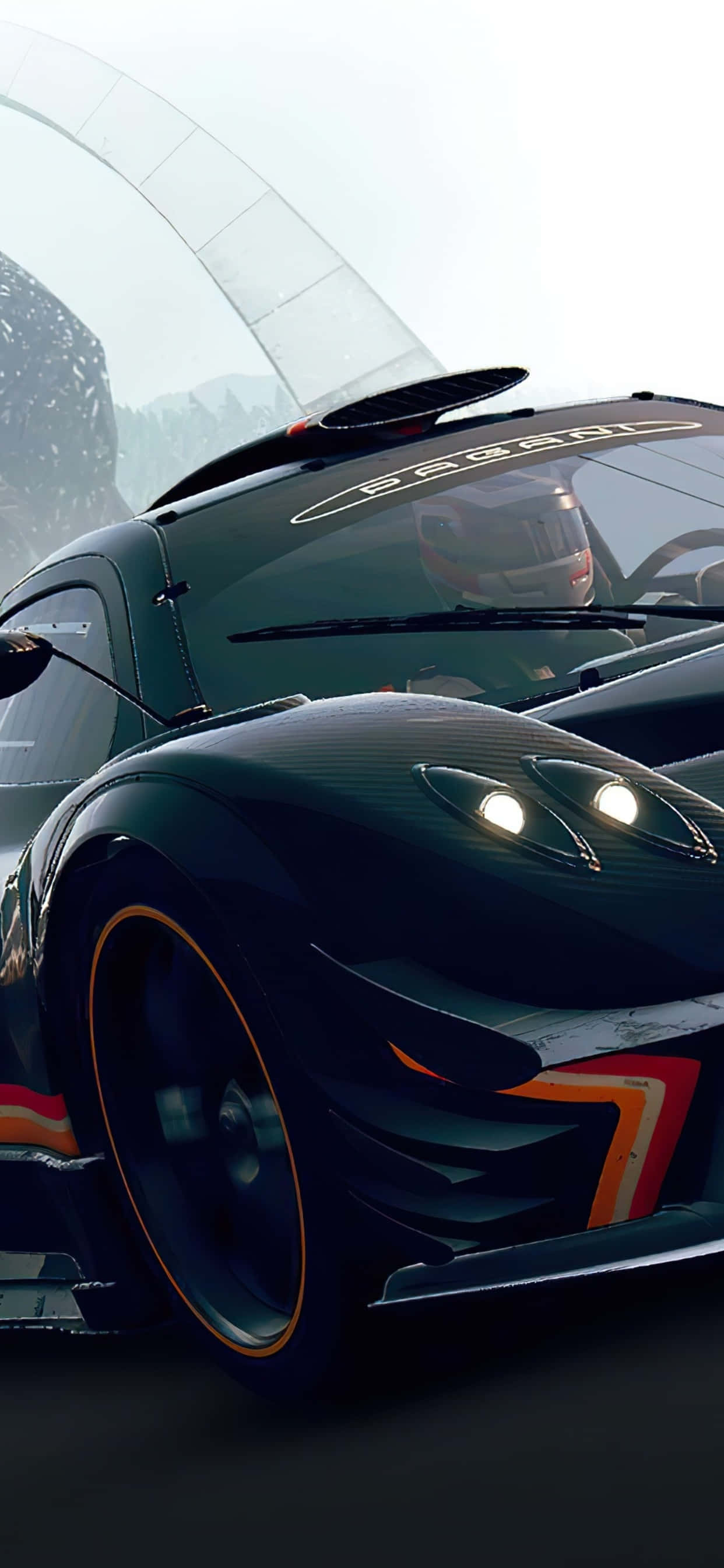 iPhone X Grid Autosport背景 & レースドライバー 壁紙
