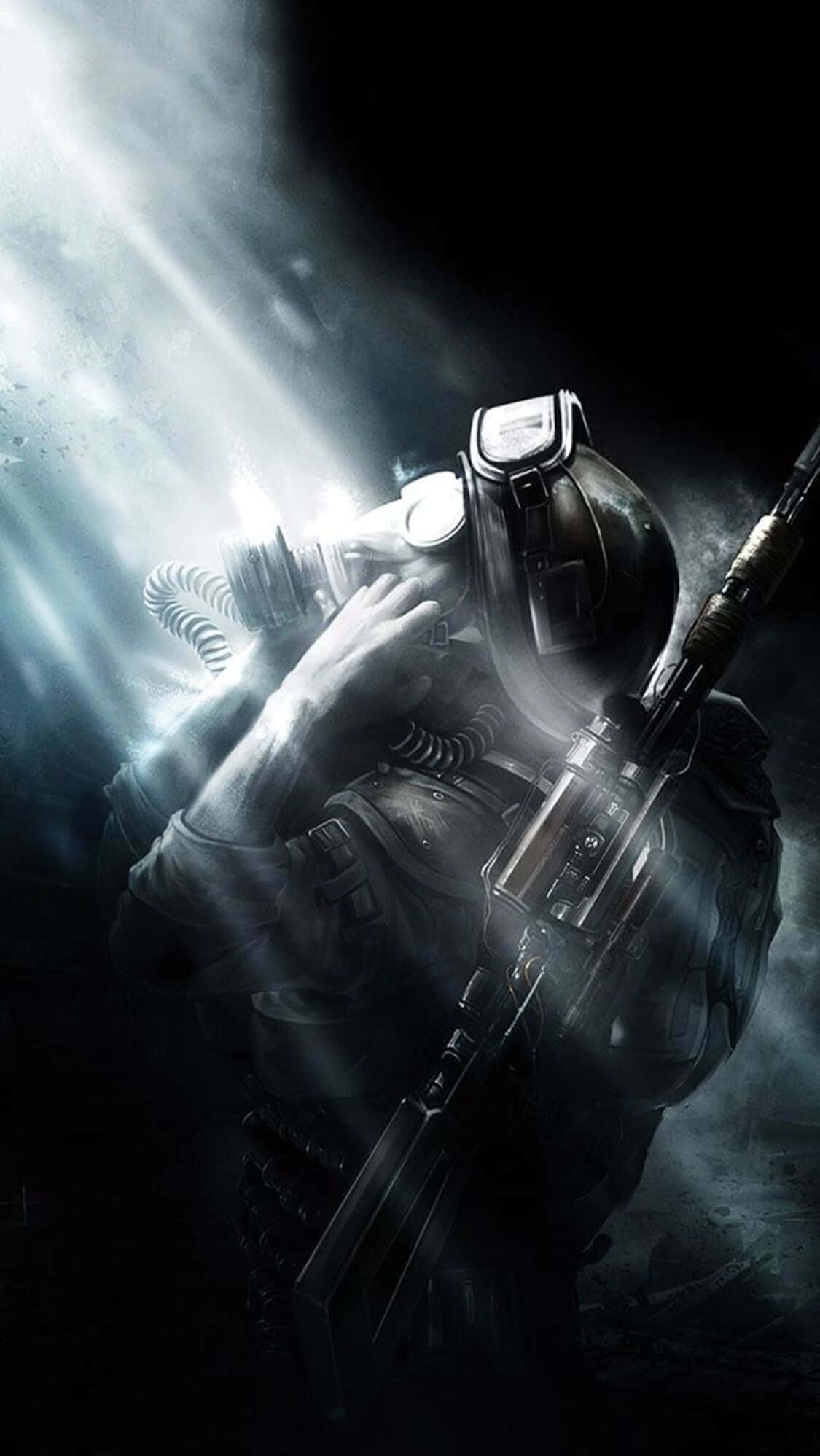 明るい光が差すiPhone X Metro Last Lightの背景 壁紙