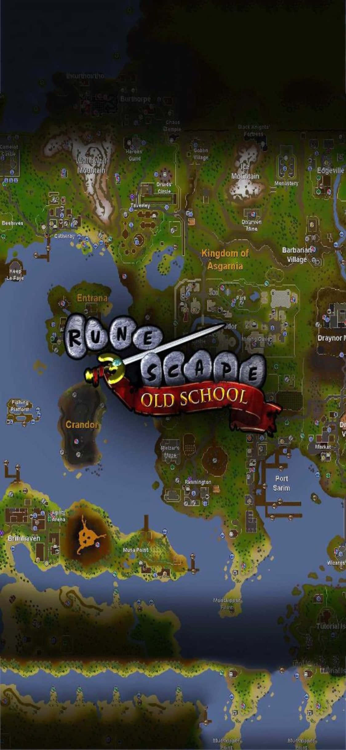 タイルマップ iPhone X Runescape Oldschool 背景 壁紙