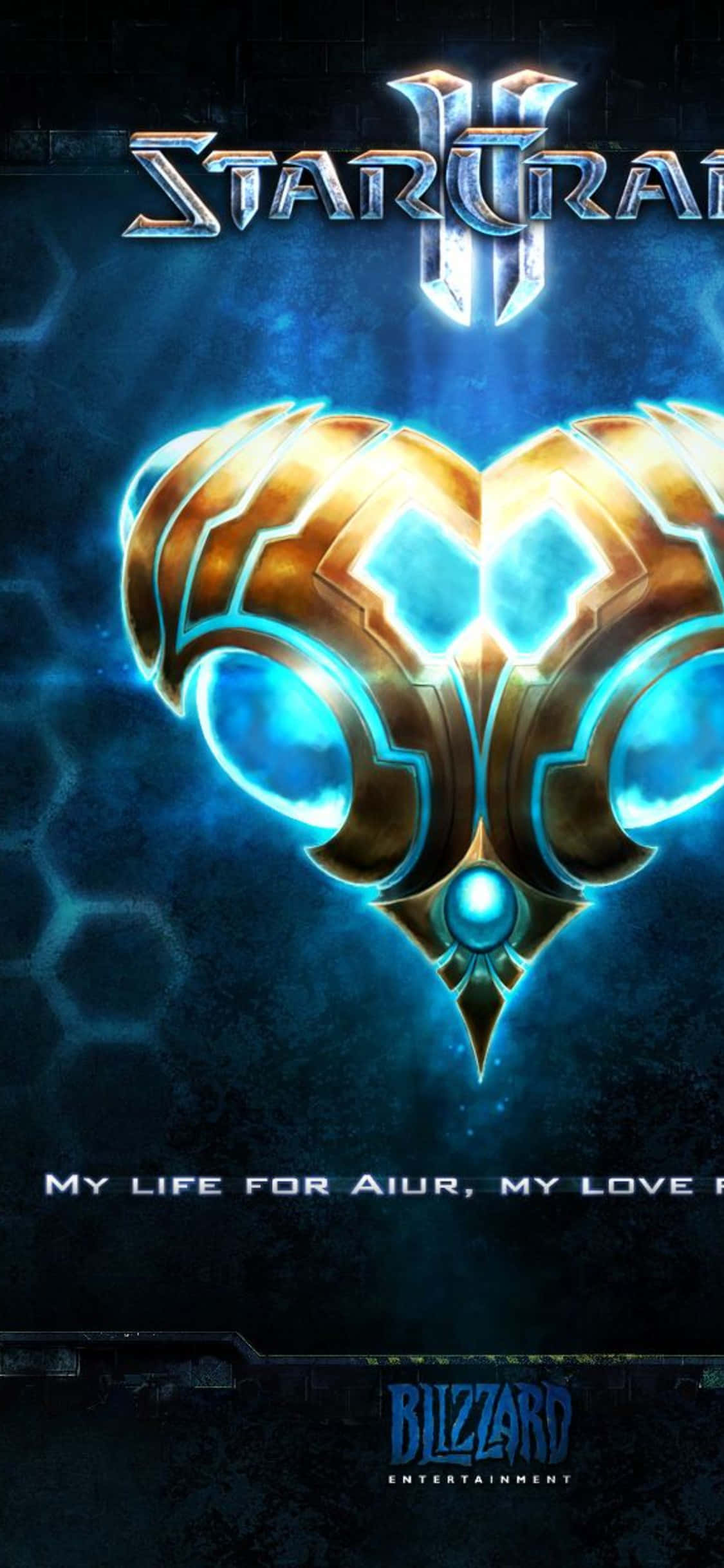 iPhone X StarCraft II 背景 ブルーコア 壁紙