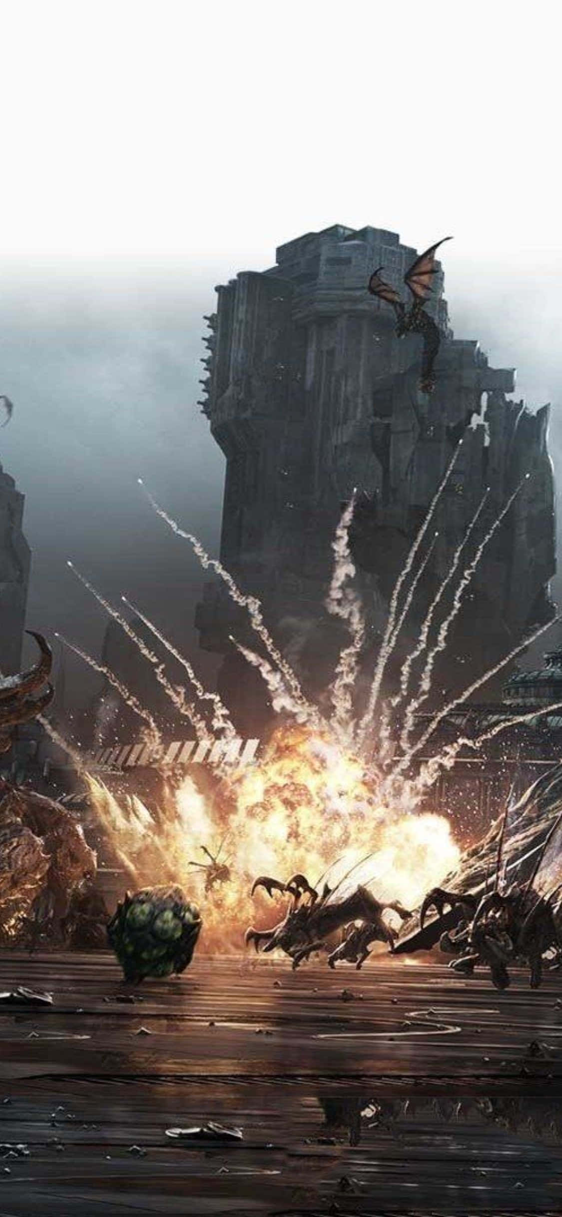 iPhone X StarCraft II 背景 ザーグ 壁紙