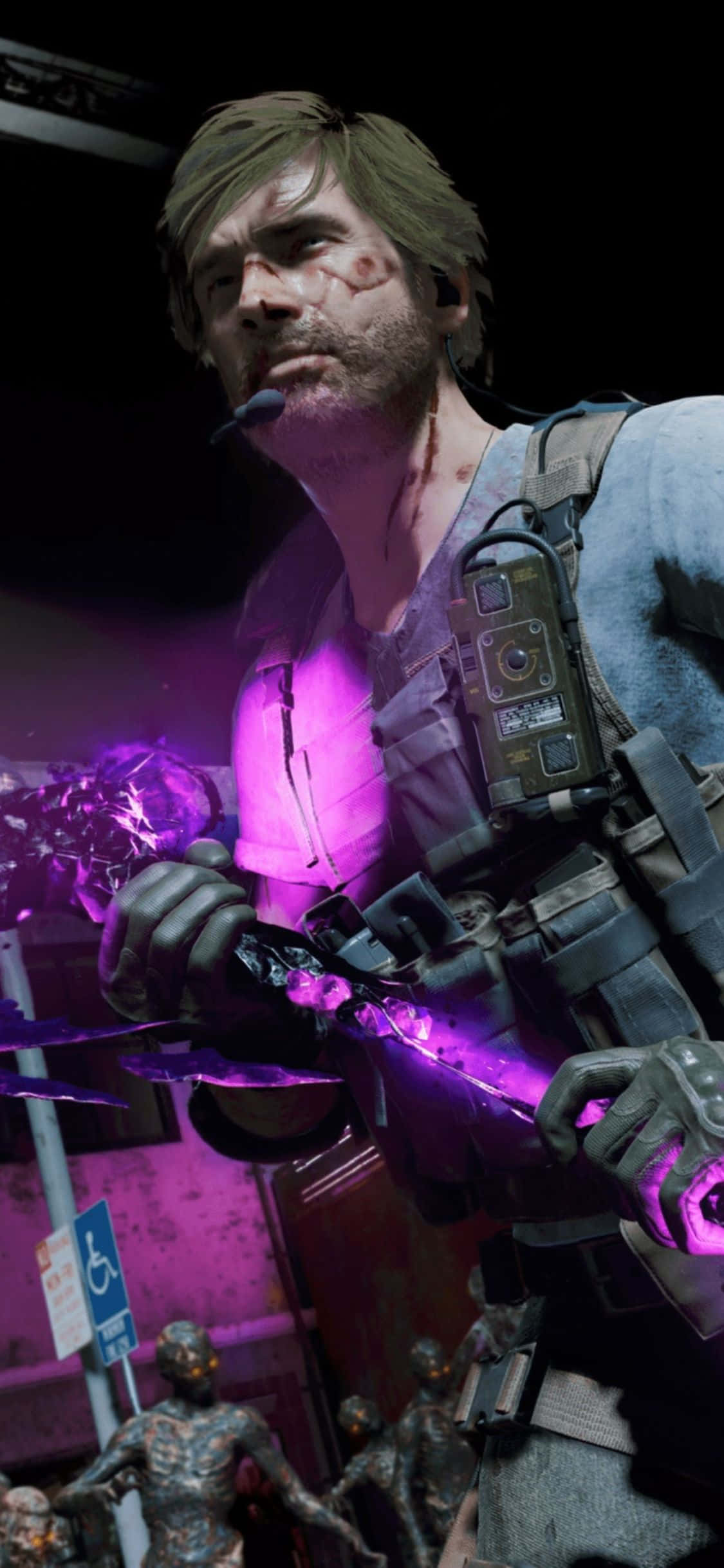 iPhone X コール オブ デューティ ブラックオプス コールドウォー 背景 負傷したキャラクター 壁紙