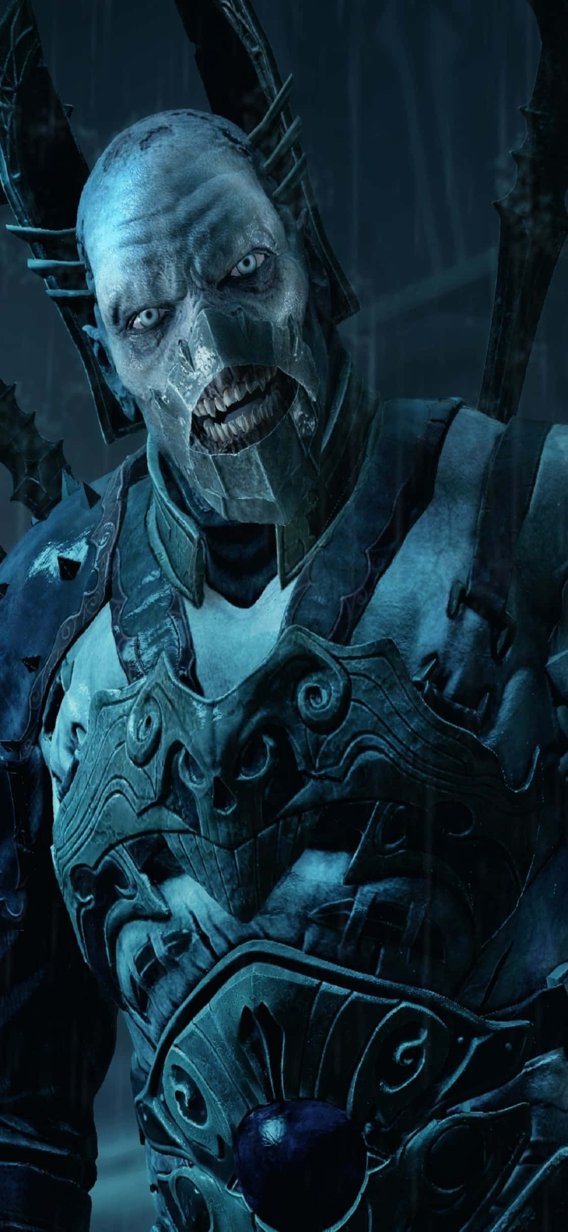 iPhone X Shadow Of Mordor 背景 サウロンの塔 壁紙