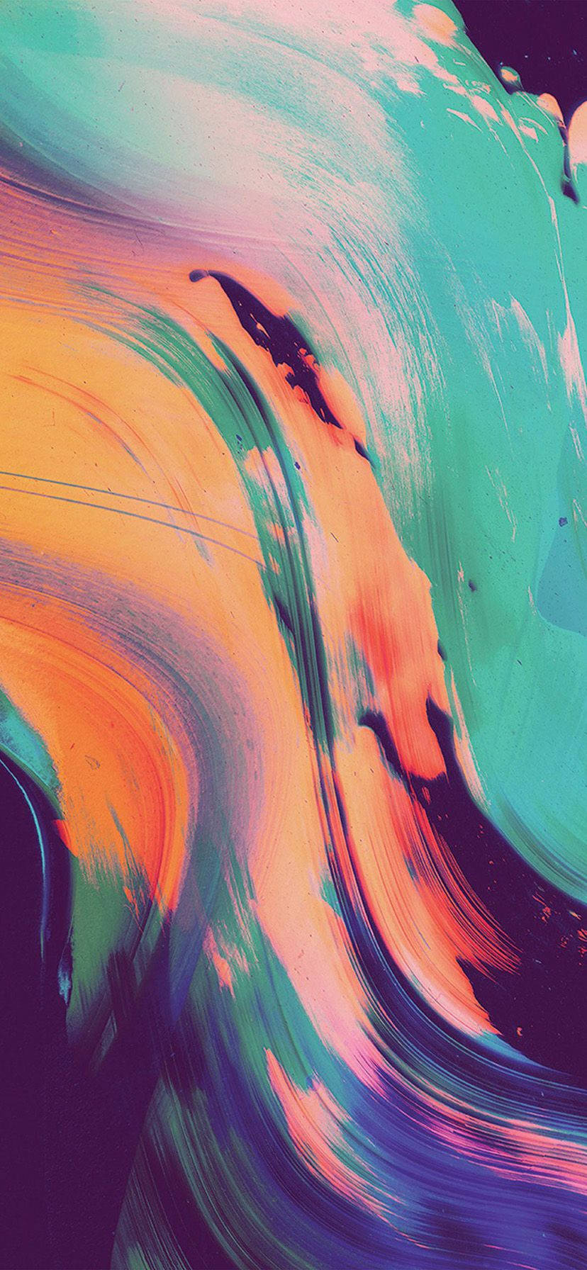 iPhone XRに映えるカラフルな抽象アート 壁紙