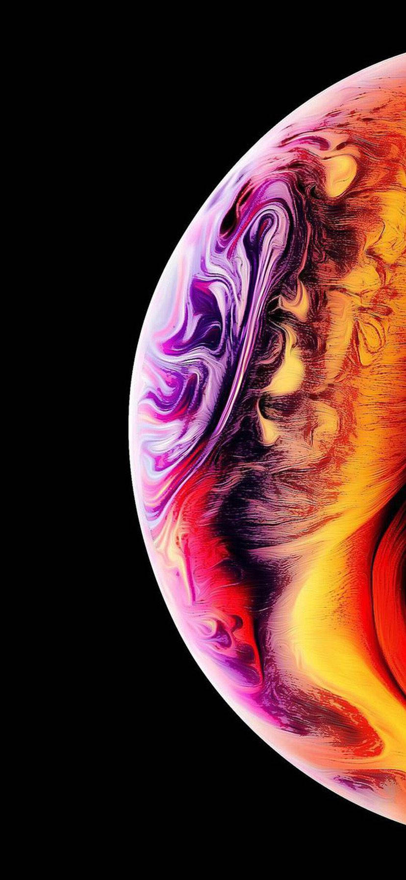iPhone XRのパープルバブルの鮮やかさと深みを発見しよう 壁紙