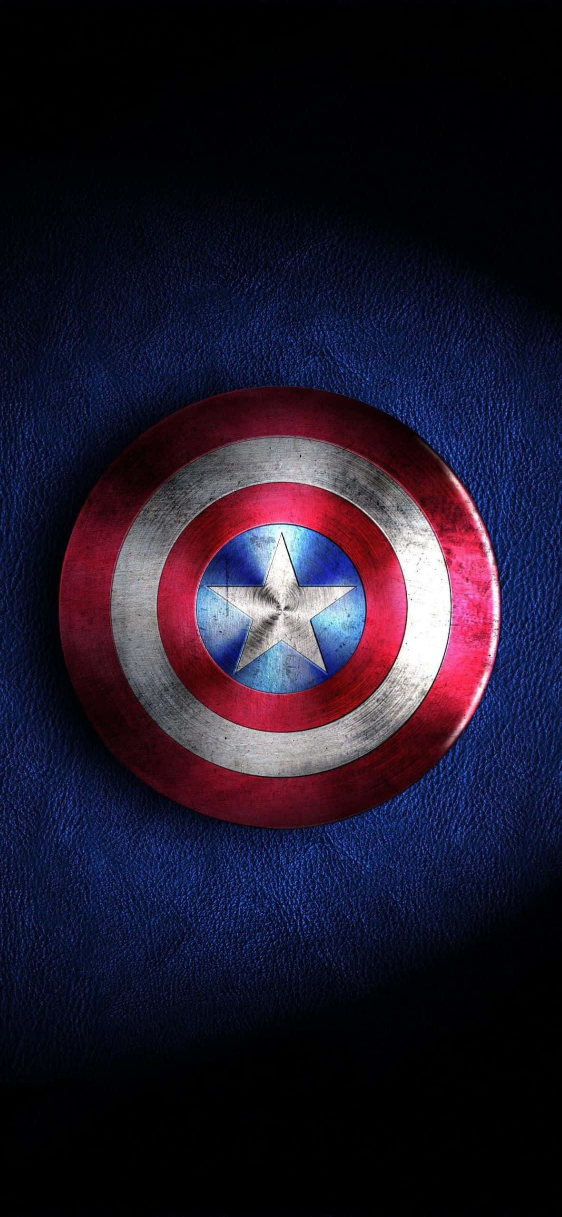 iPhone XS アベンジャーズ背景 キャプテン・アメリカの盾 壁紙
