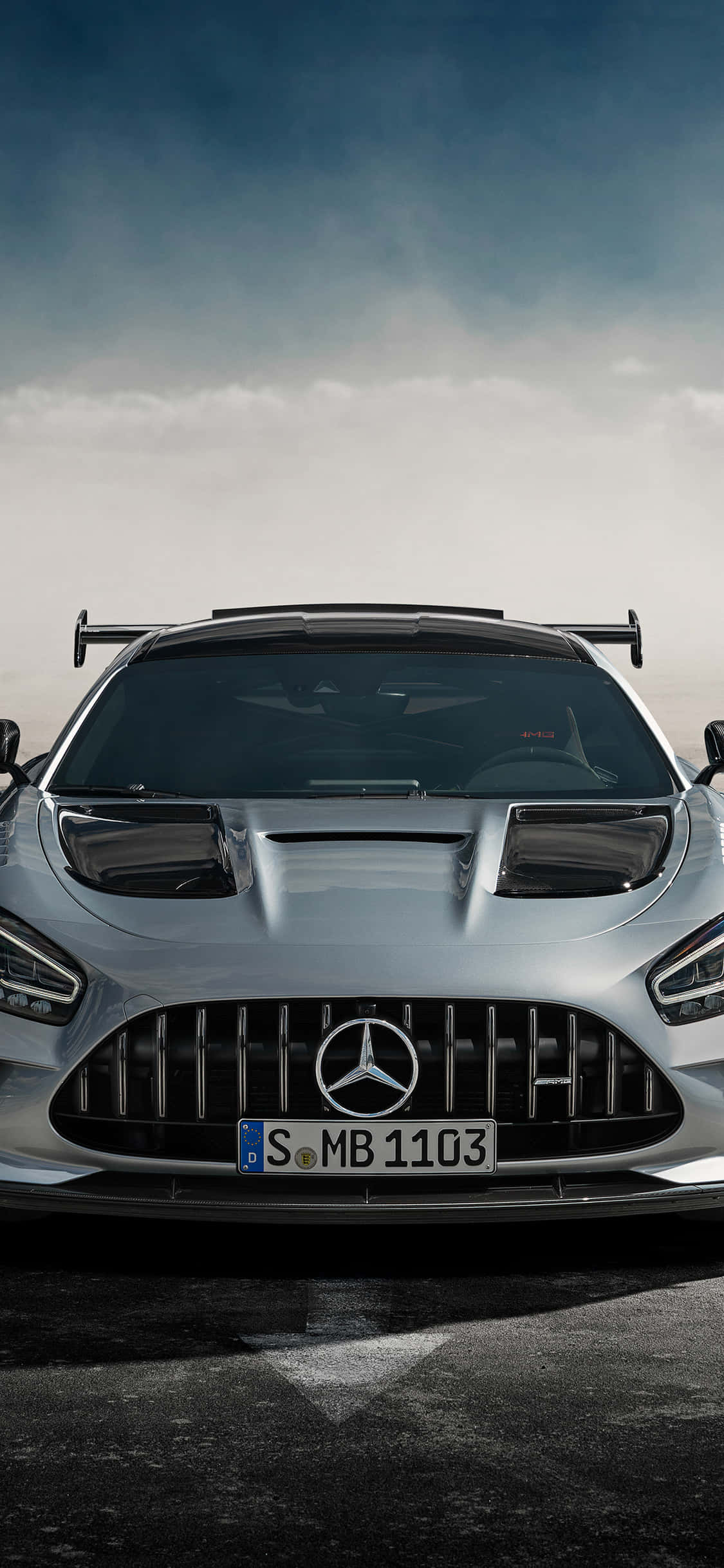 シルバー iPhone Xs メルセデス AMG 背景 壁紙