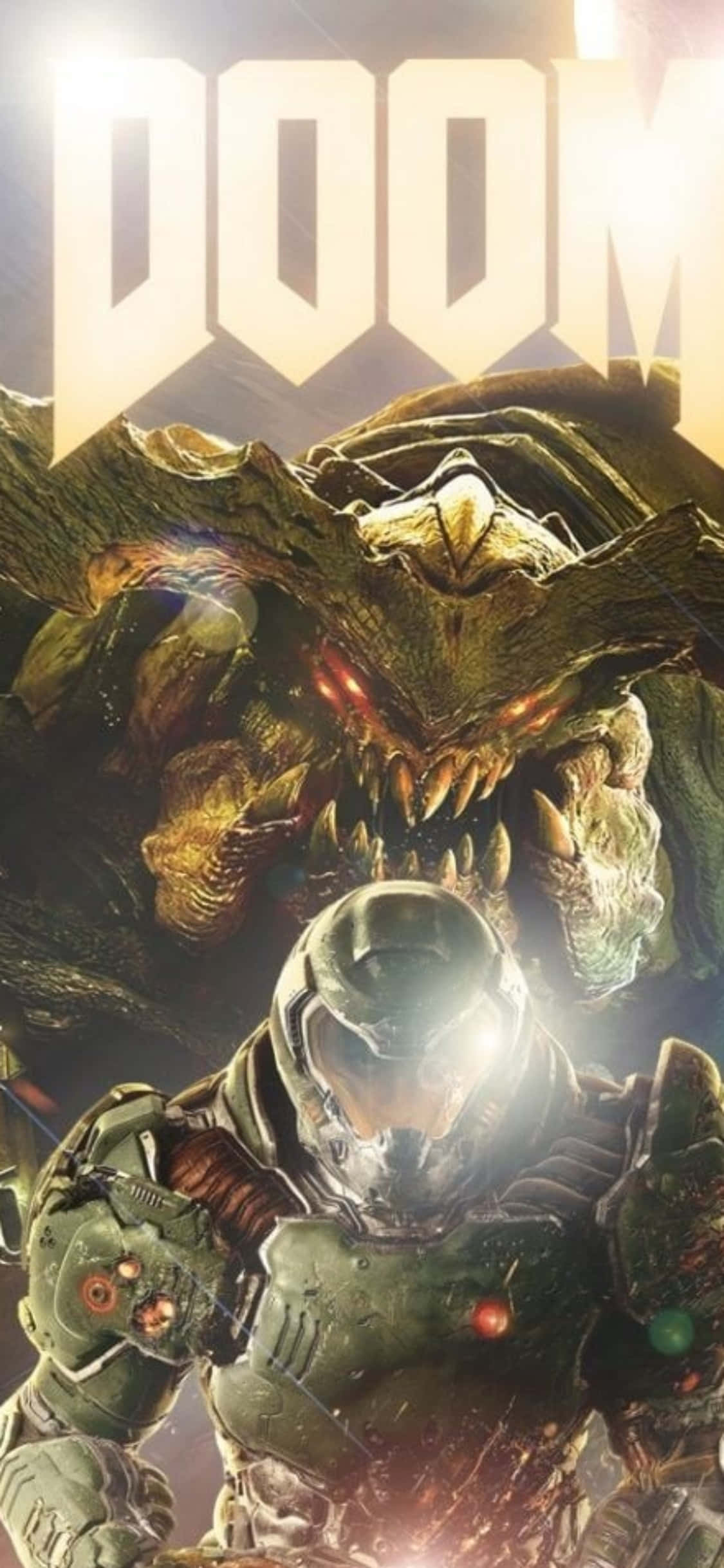 ドゥームガイ モンスター iPhone Xs 背景 壁紙