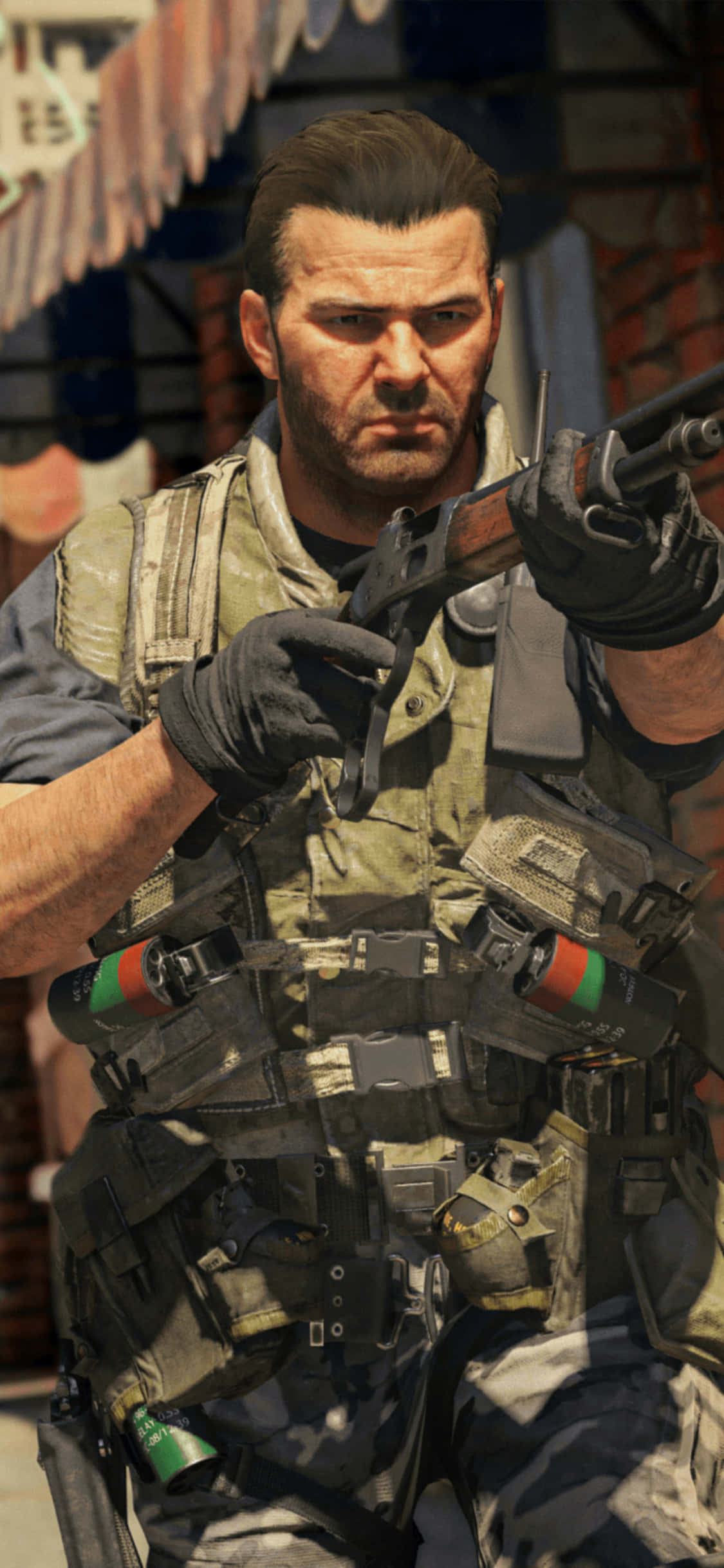 iPhone XS Call of Duty Black Ops Cold War メイソン背景 壁紙