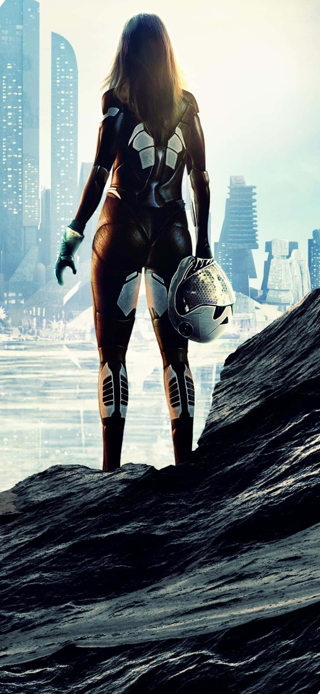 iPhone XS Civilization Beyond Earth 女性宇宙飛行士の背景 壁紙