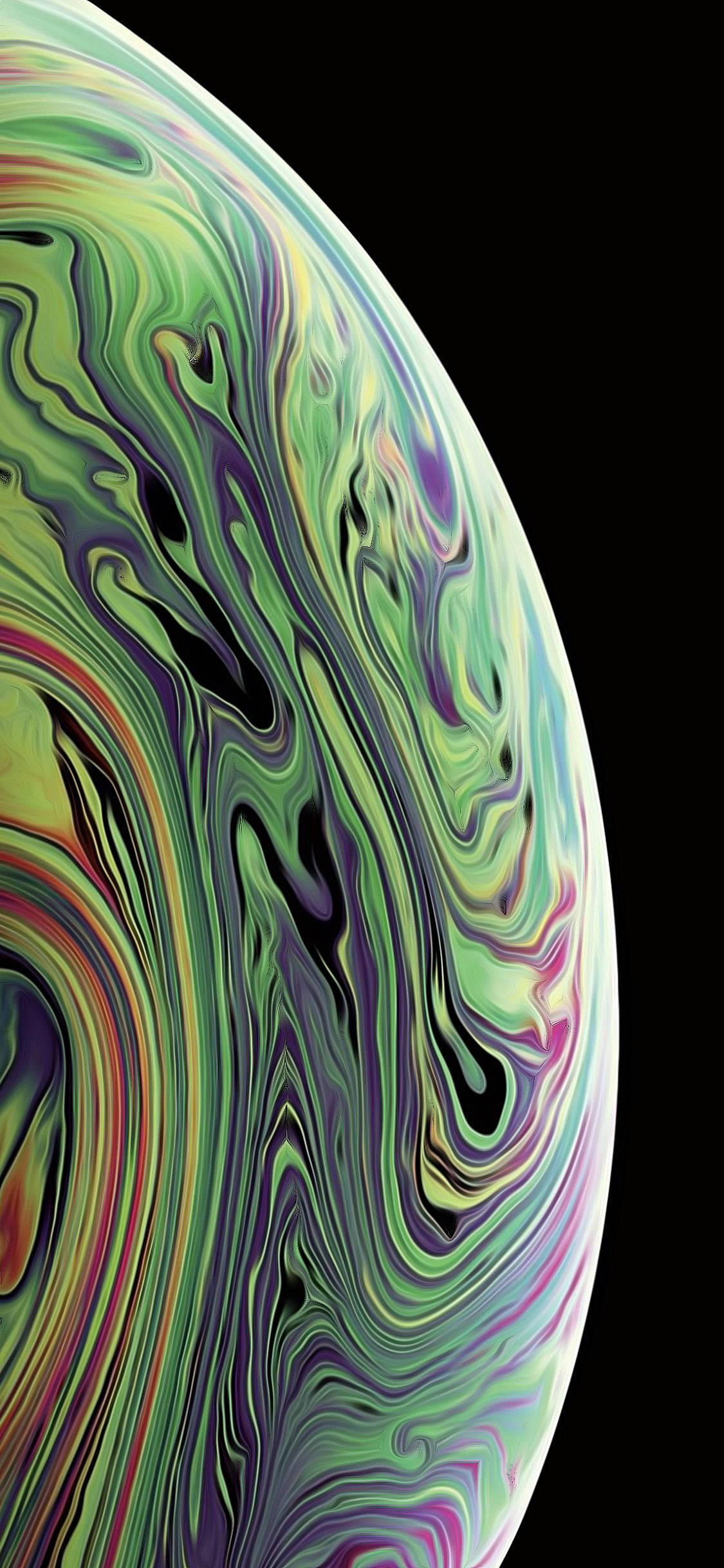 濃い黄緑 iPhone Xs 壁紙