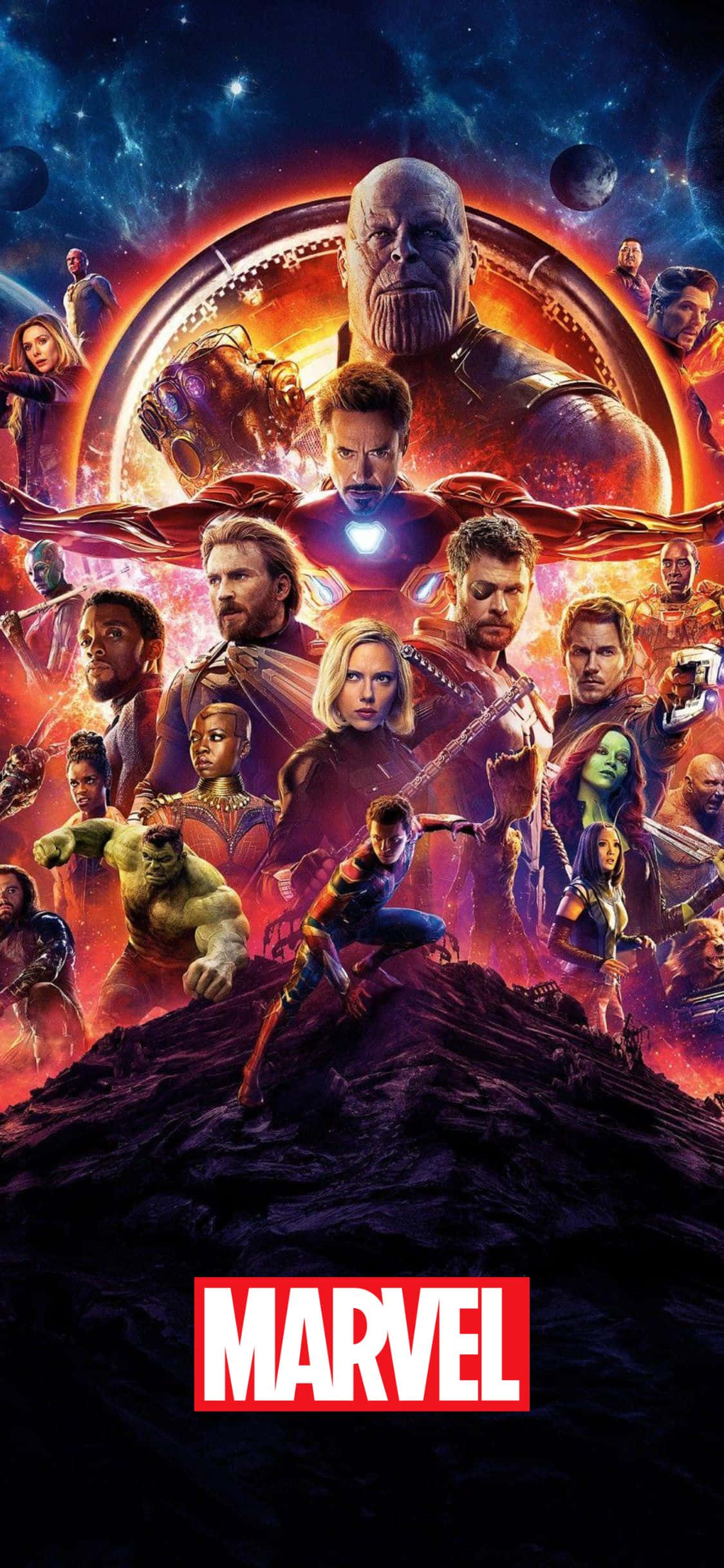 アベンジャーズ／インフィニティ・ウォー ポスター iPhone XS マーベル壁紙 壁紙