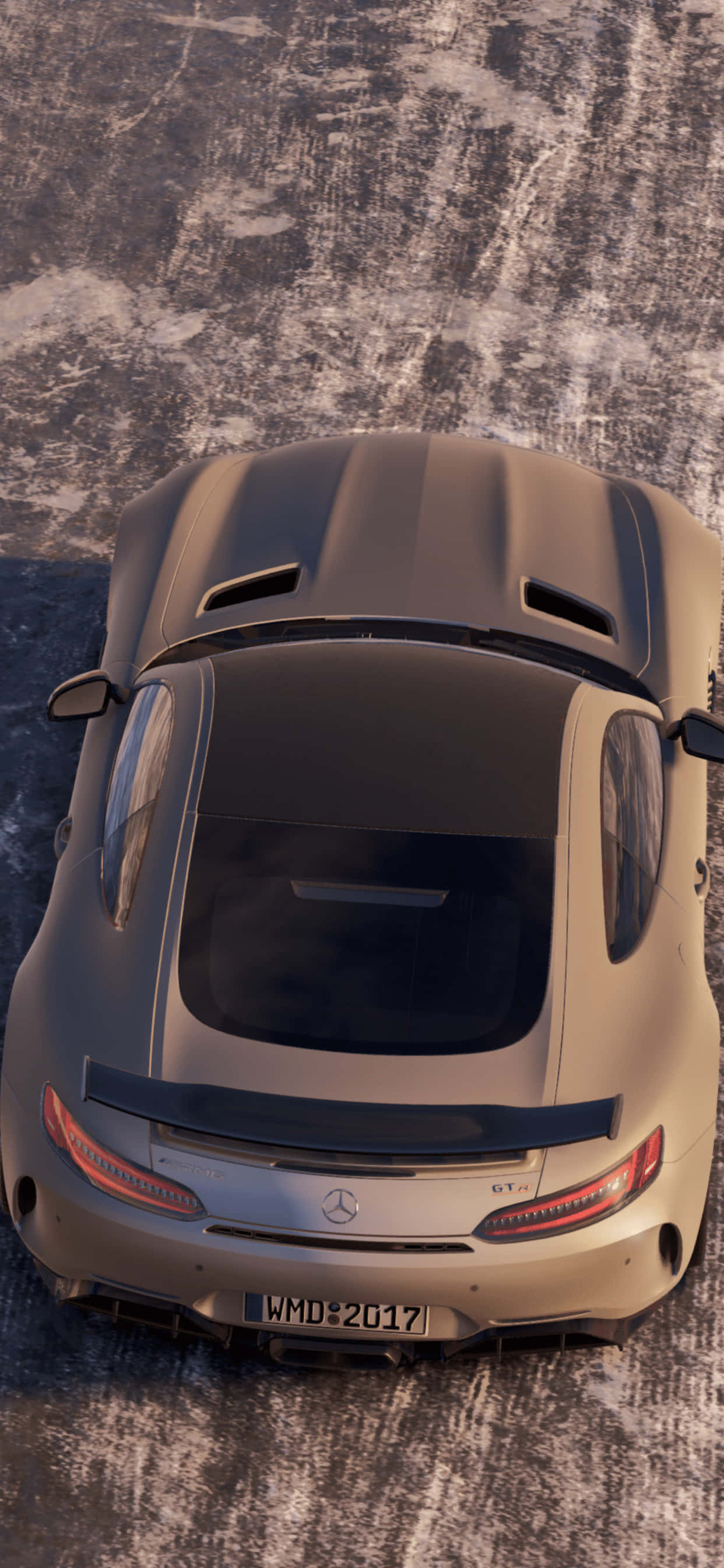 iPhone XS Max プロジェクトカーズ2 マット メルセデスAMG GT 背景 壁紙