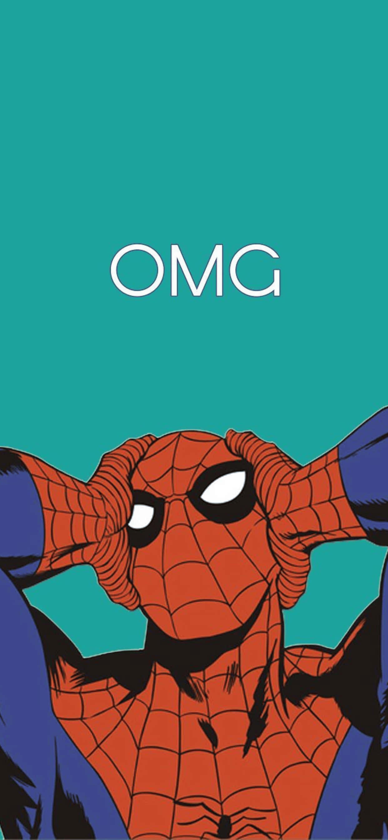 iPhone XS Max マーベル スパイダーマン ティール 背景 壁紙