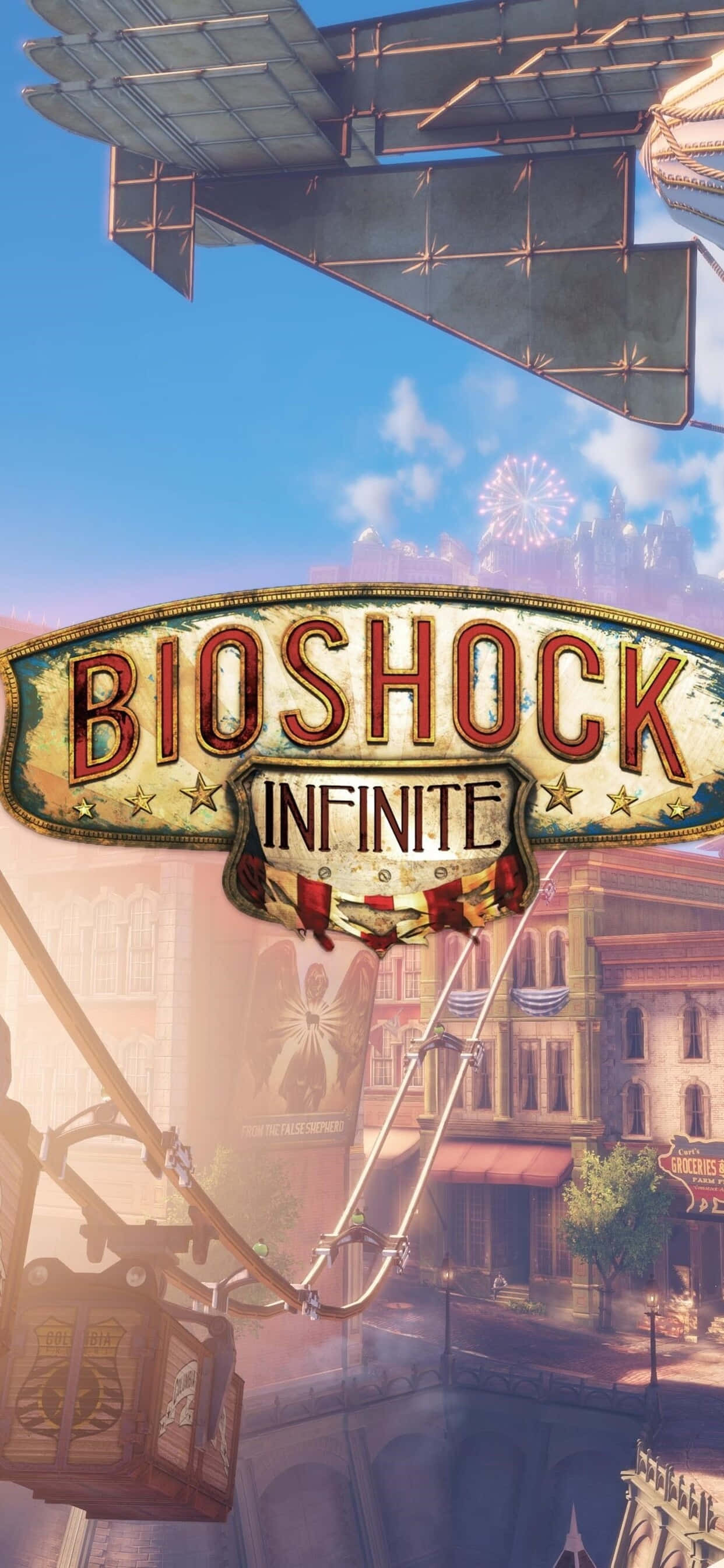 ロゴ iPhone Xs Max Bioshock Infinite 背景 壁紙