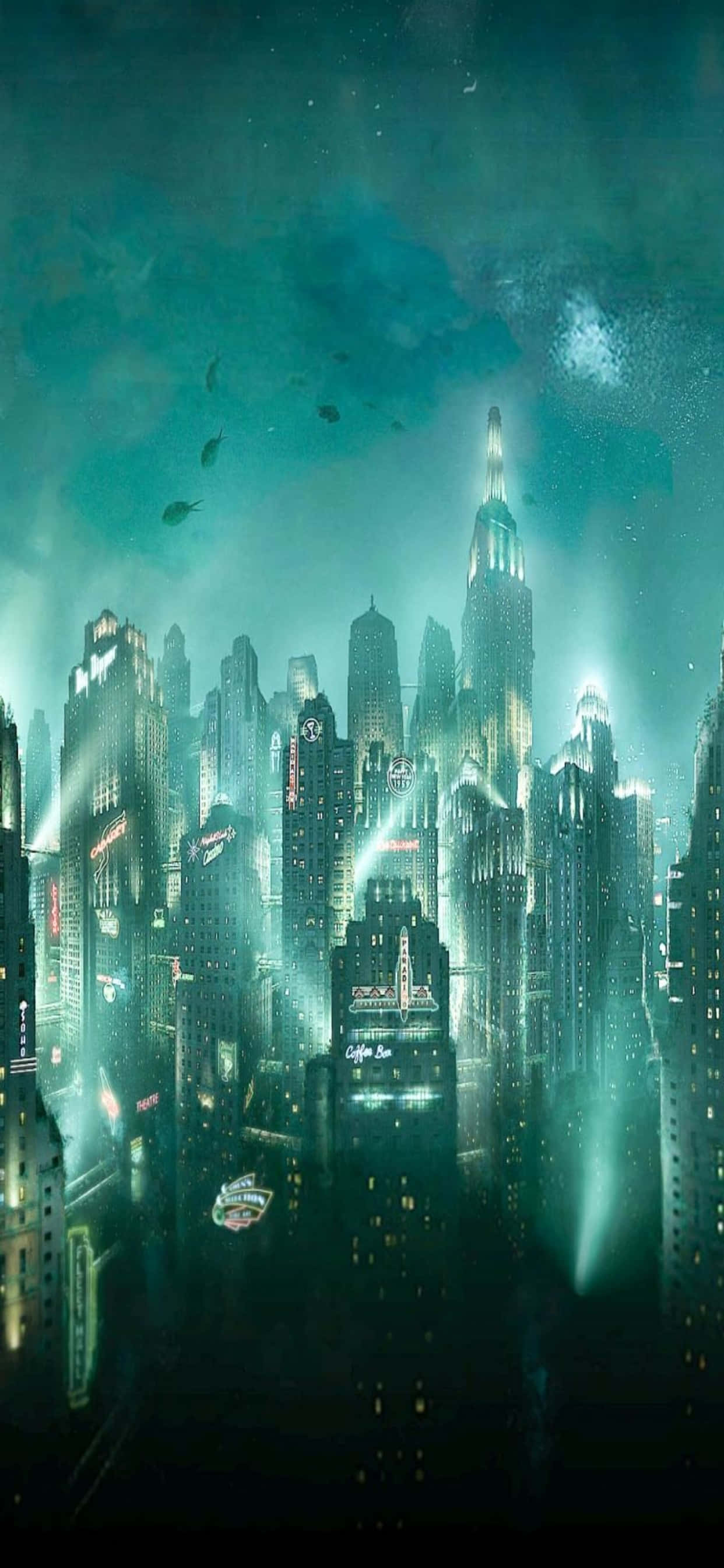 水中世界 iPhone Xs Max Bioshock Infinite 背景 壁紙