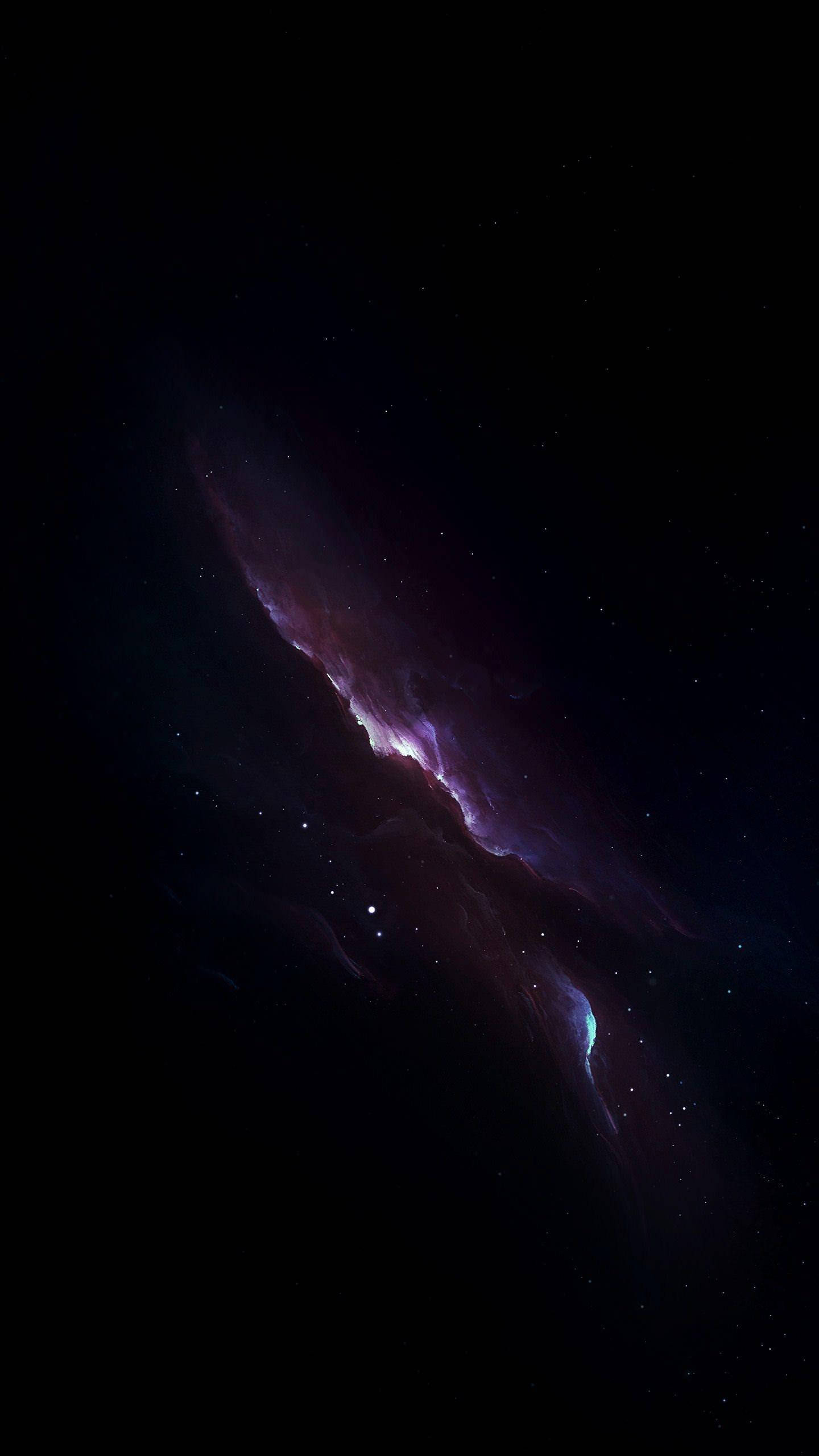 iPhone XS Max OLED パープル星雲 壁紙