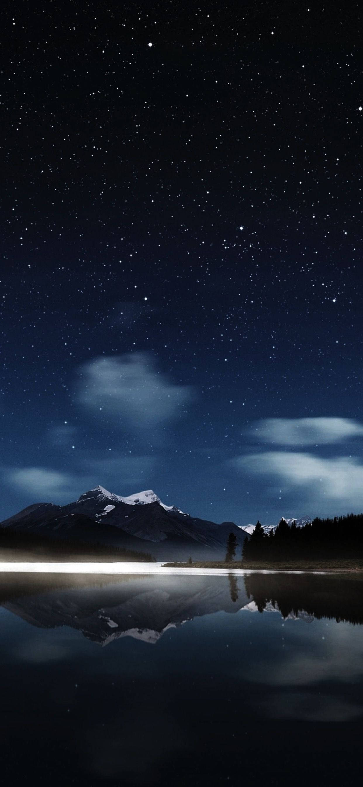 iPhone XS Max OLED 星空の夜 壁紙