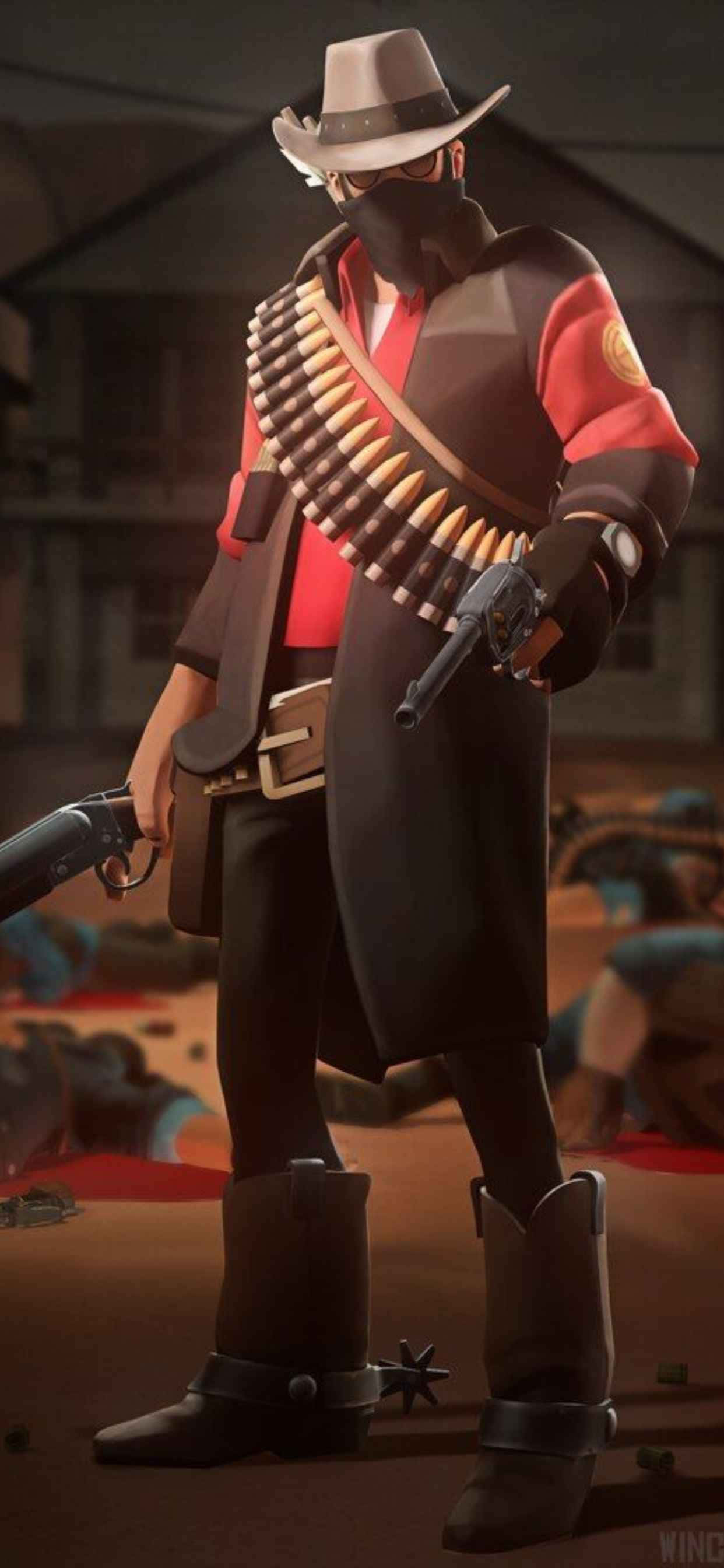 レッドスナイパー iPhone Xs Max Team Fortress 2 背景 壁紙