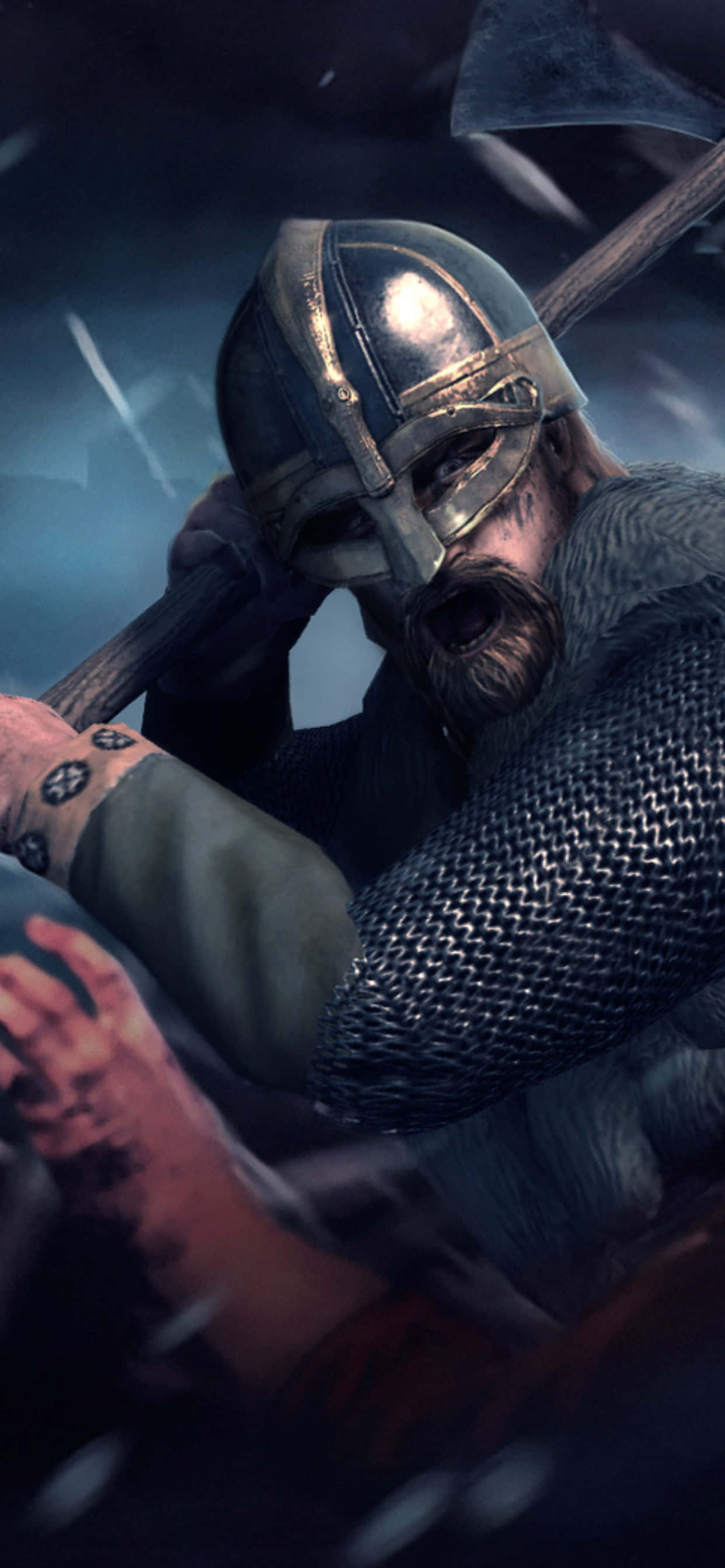 iPhone XS Max Total War Attila 冷酷な騎士の背景 壁紙