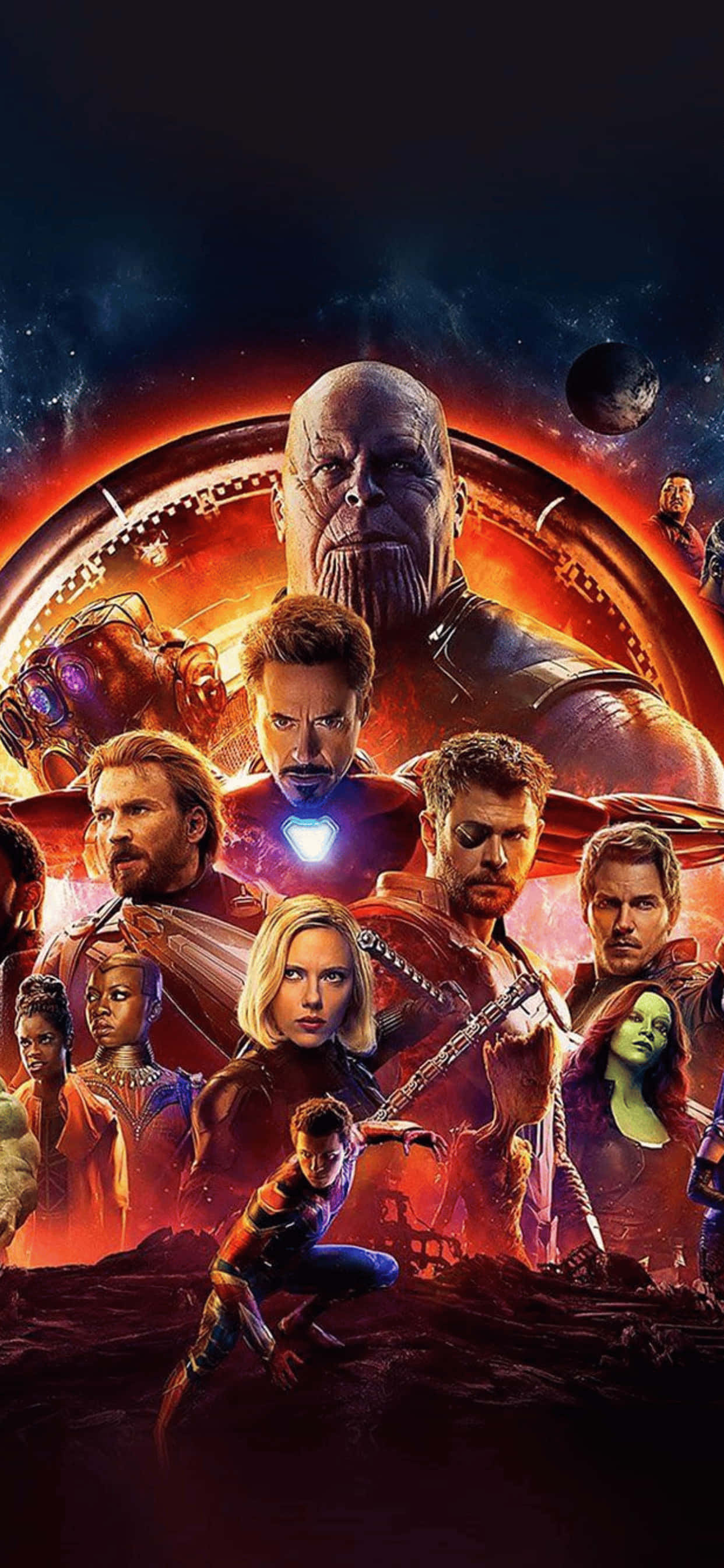 iPhone XS Max マーベル アベンジャーズ インフィニティ・ウォー 背景 壁紙