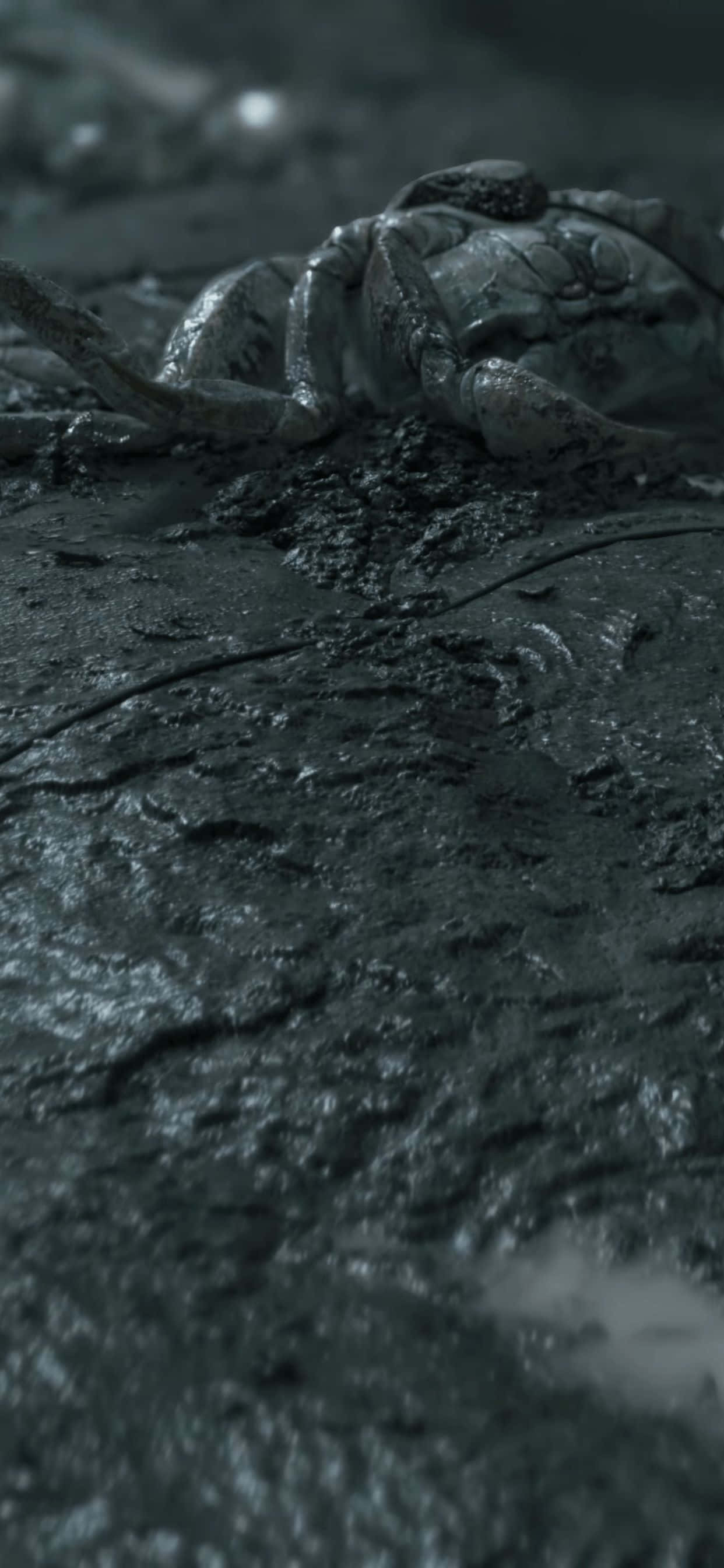 「新型iPhone XS Maxと象徴的なゲーム『Death Stranding』で、掌の中から旅に出よう。」 壁紙