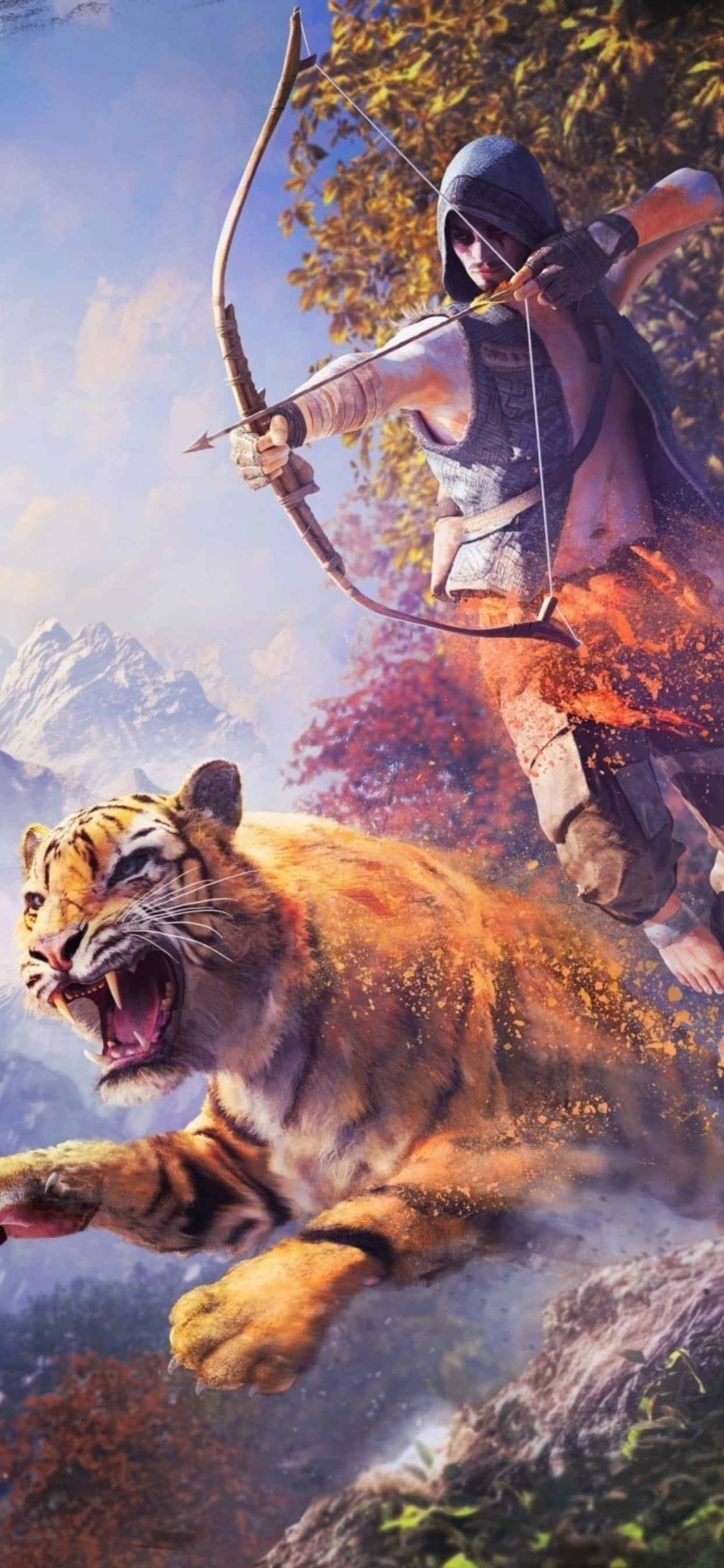 iPhone Xs MaxでFar Cry 4を探索し、美しい風景と魅惑的な景色を目撃しよう。 壁紙