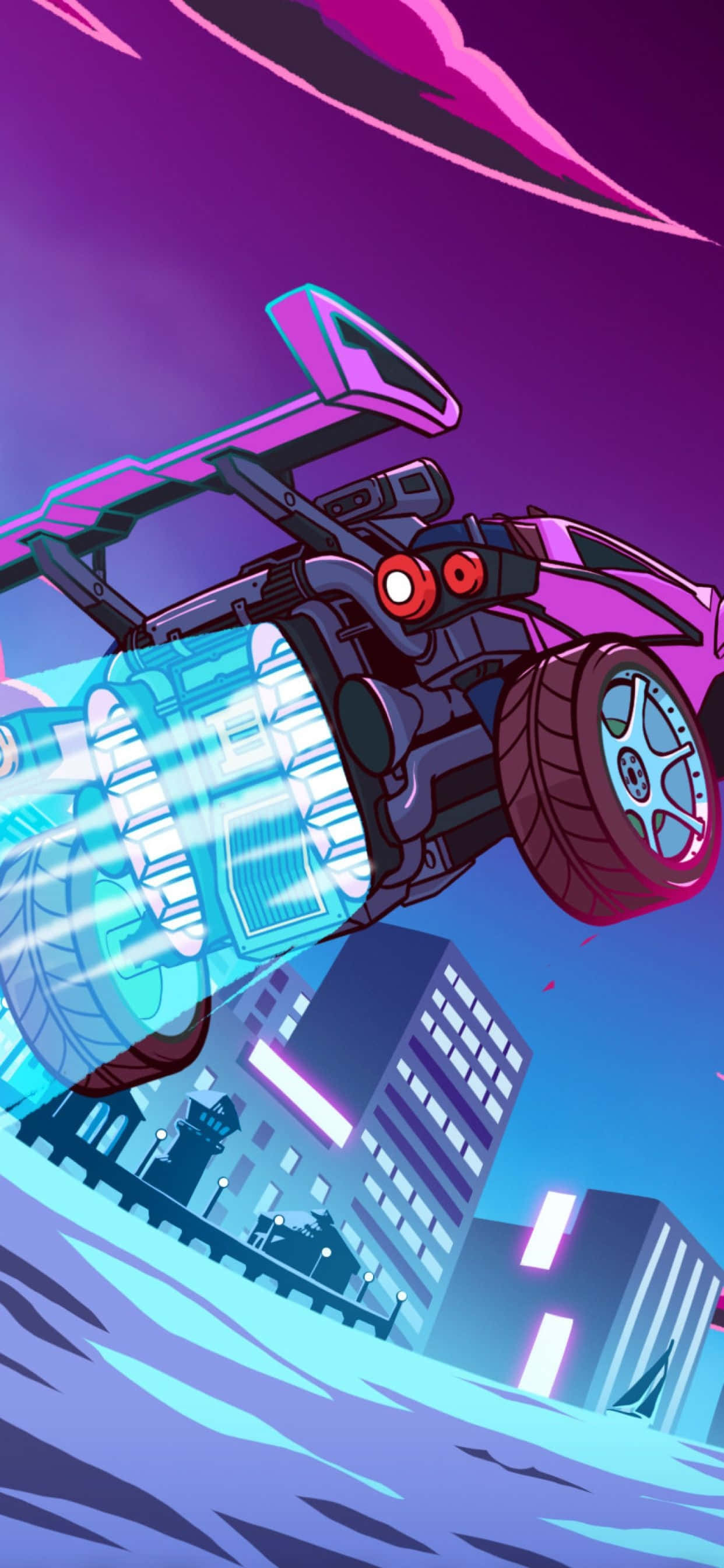 iPhone Xs MaxとRocket Leagueで高く舞い上がれ 壁紙