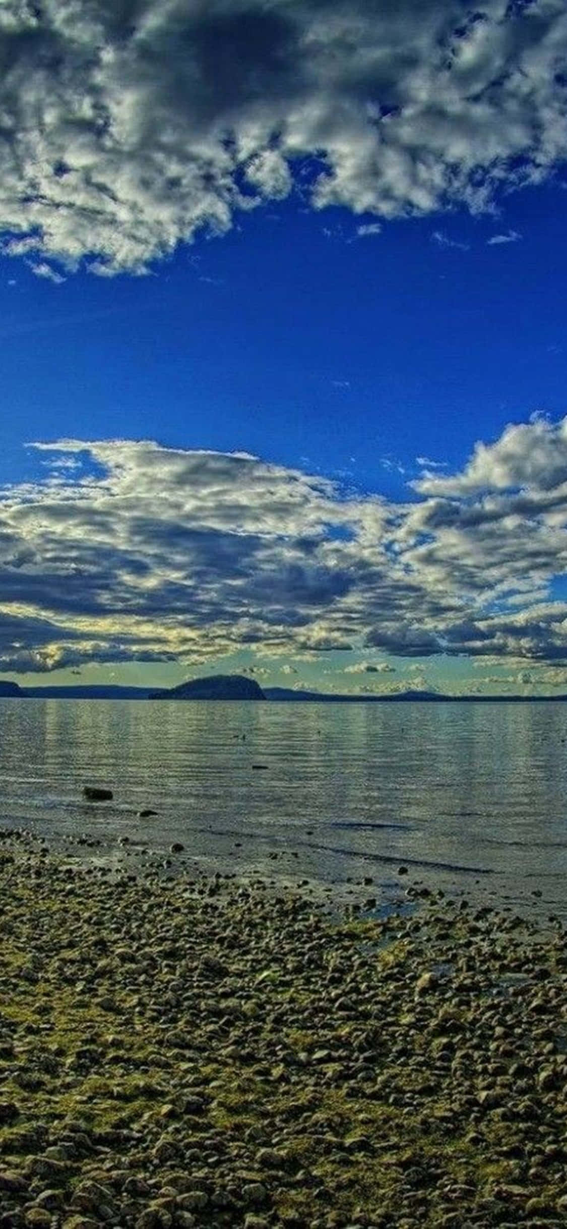 iPhone Xs デスクトップ PC 海岸背景 壁紙