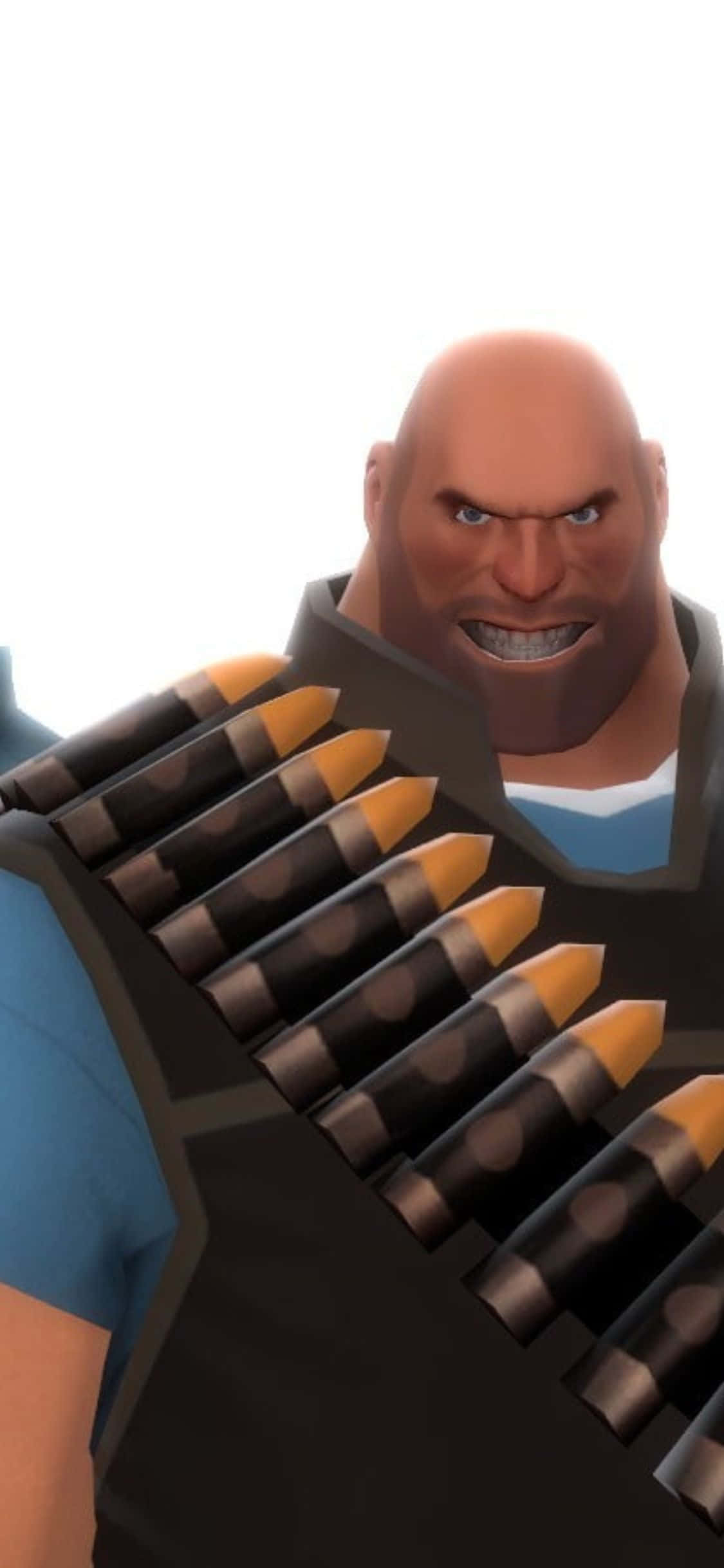 iPhone XS Team Fortress 2 ミニマル Heavy 背景 壁紙