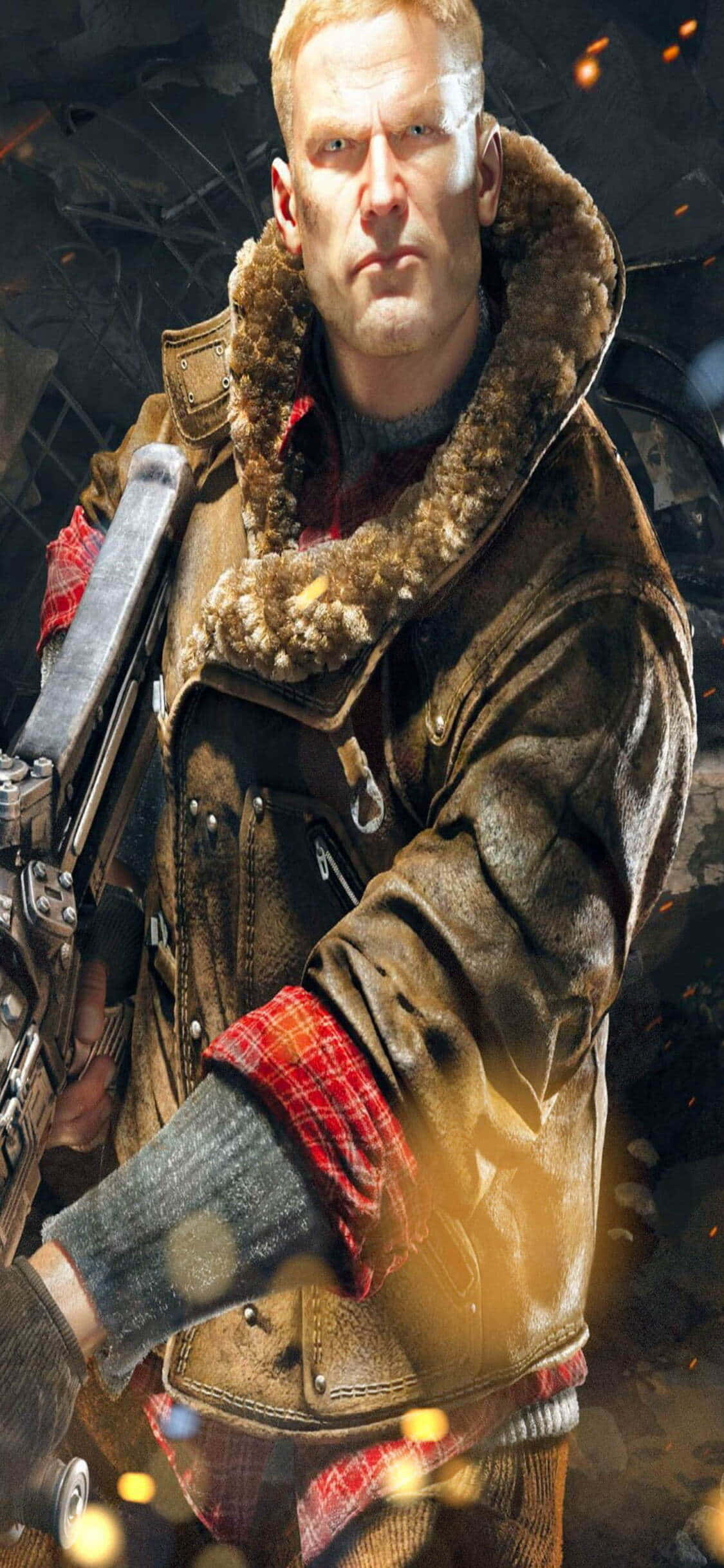 iPhone Xs Wolfenstein II 戦闘 背景 壁紙