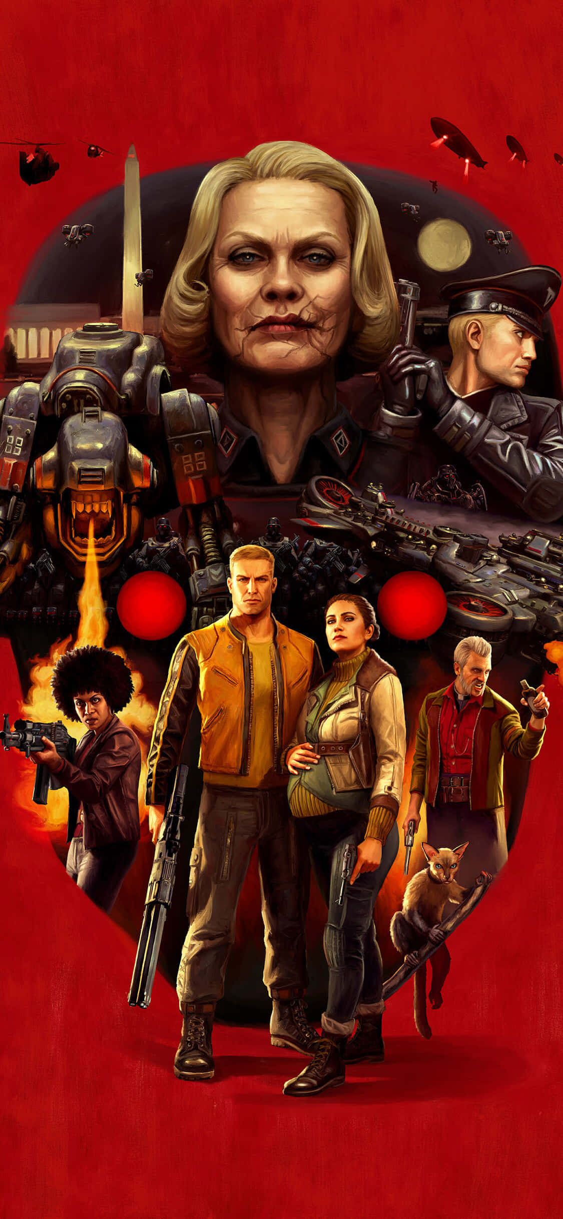 iPhone Xs Wolfenstein II ポスター 背景 壁紙