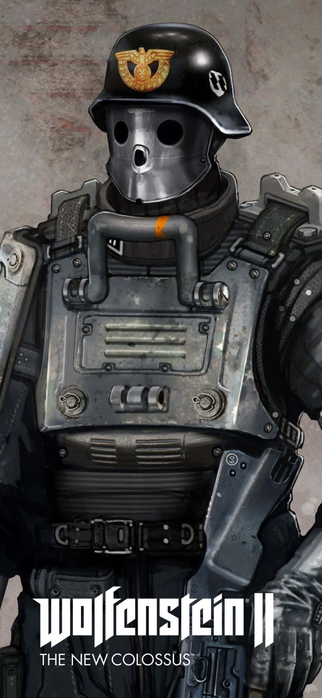 iPhone Xs Wolfenstein II 哨戒兵士背景 壁紙