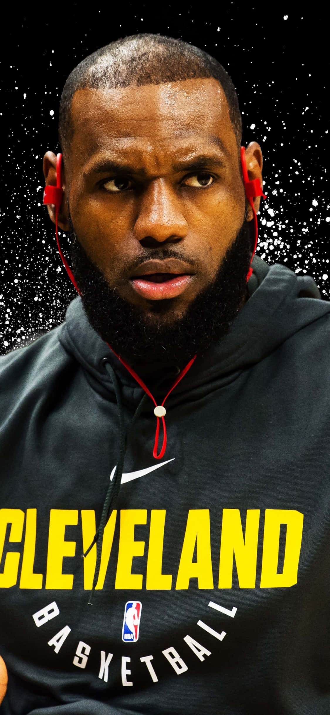 iPhone Xs バスケットボール LeBron James 背景 壁紙