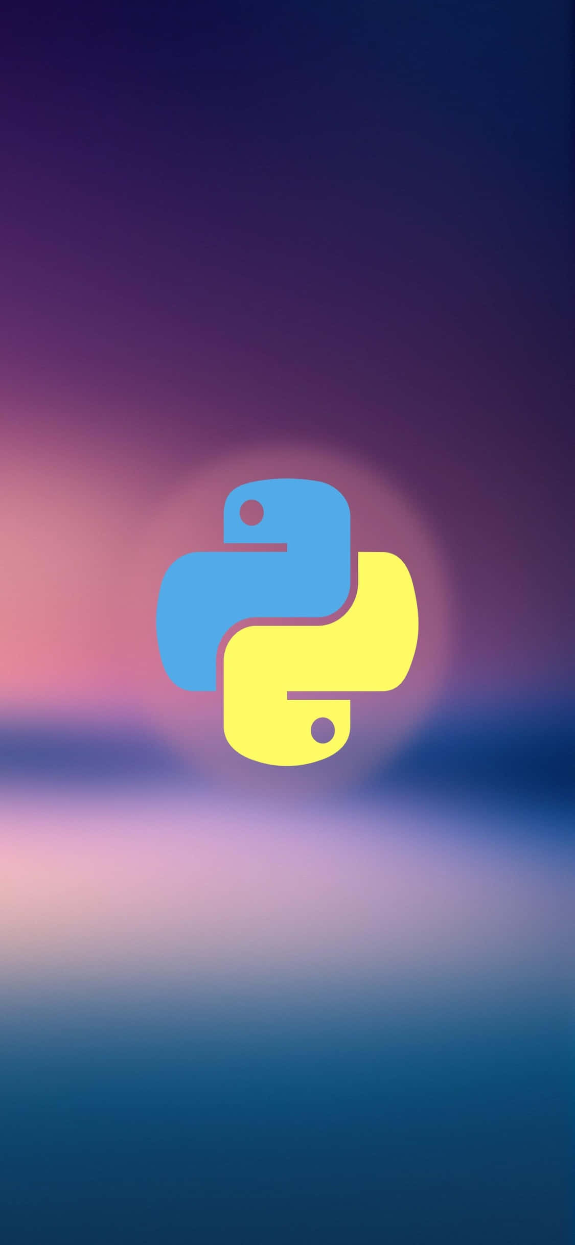 iPhone Xs プログラミング背景 Python ロゴ 壁紙