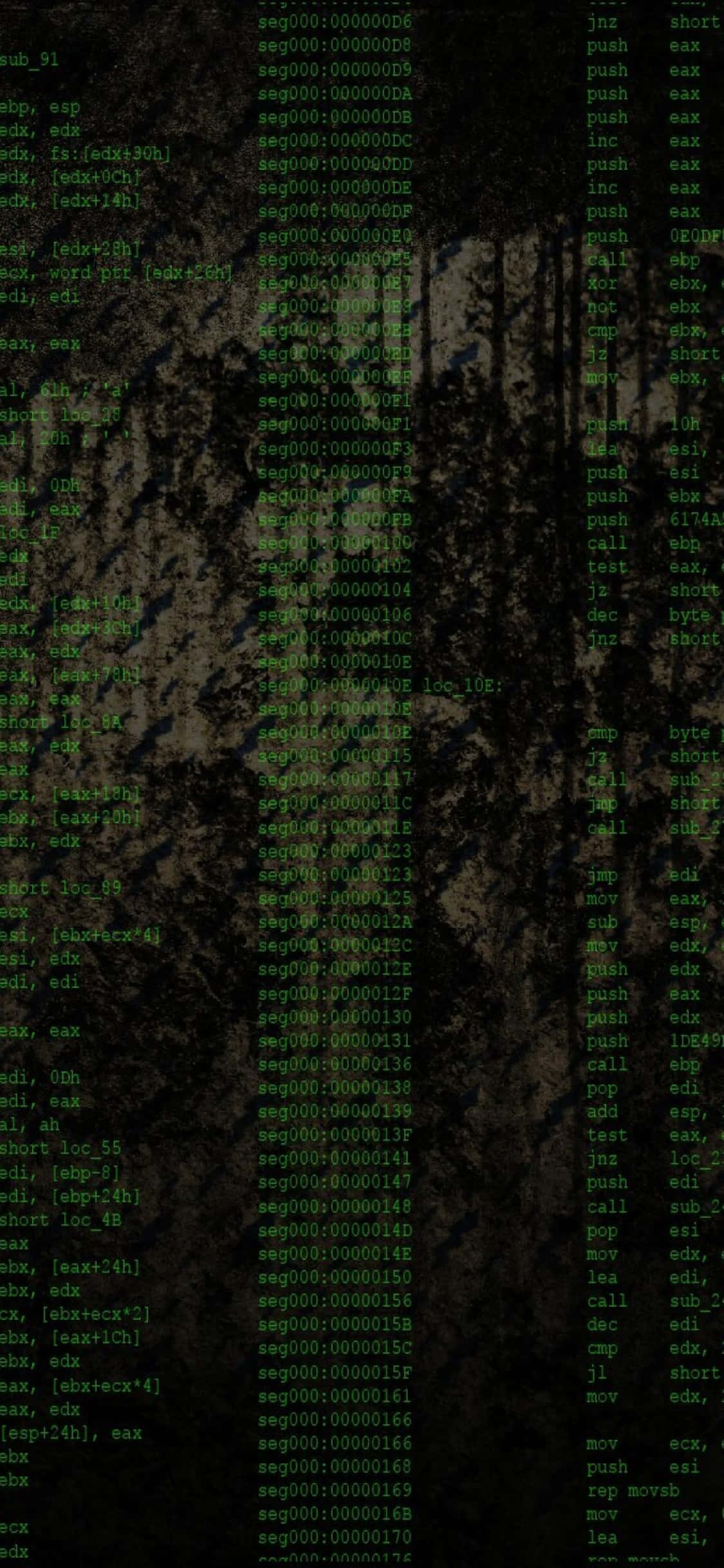 iPhone Xs プログラミング背景 シームレスコード 壁紙