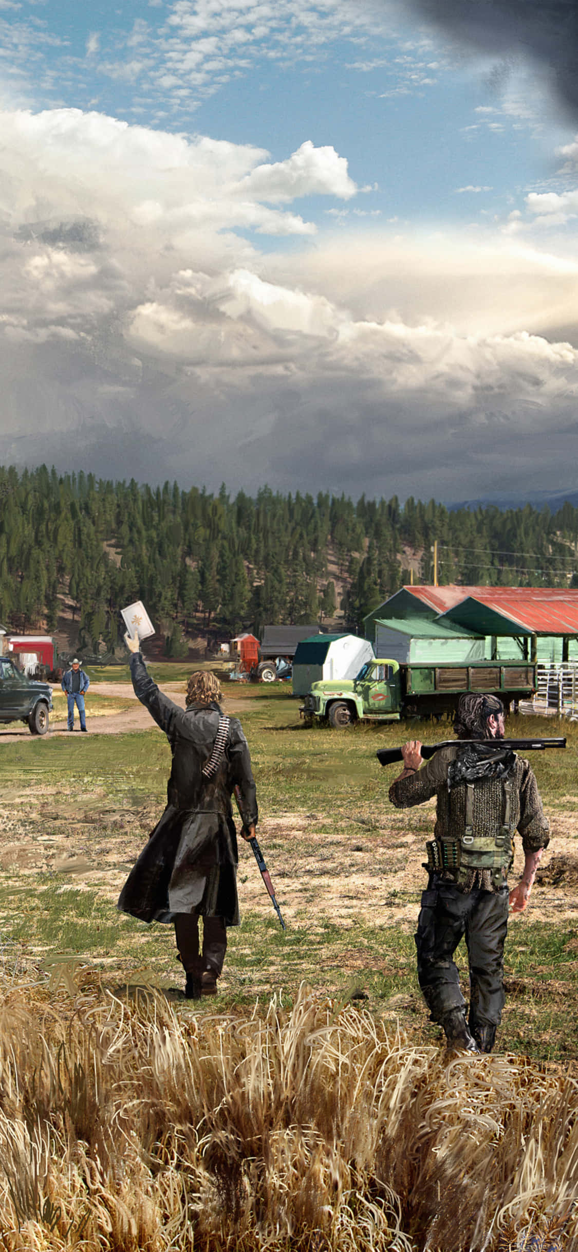 iPhone XsでFar Cry 5の没入感あふれる体験をお楽しみください 壁紙