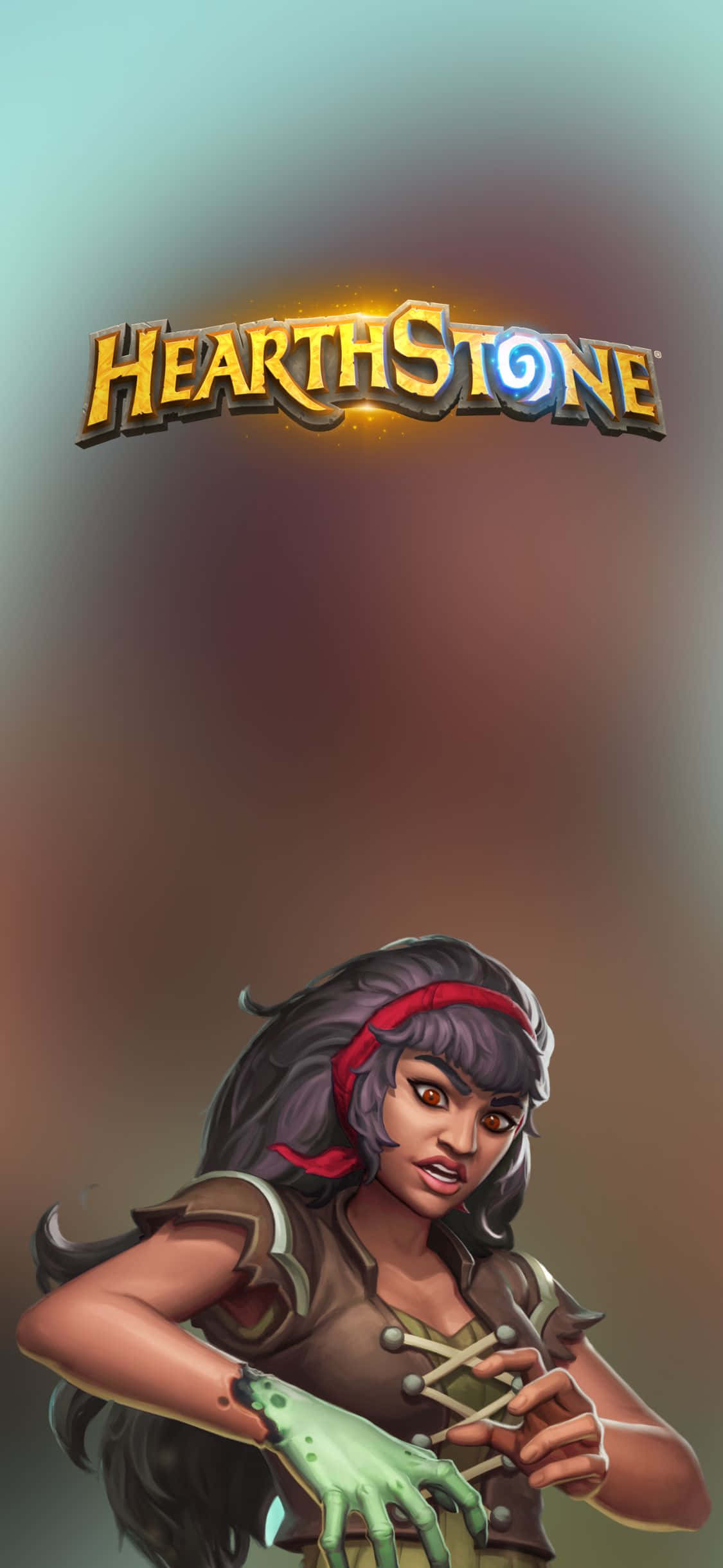 素晴らしいiPhone XSでリラックスしてHearthstoneをプレイ 壁紙