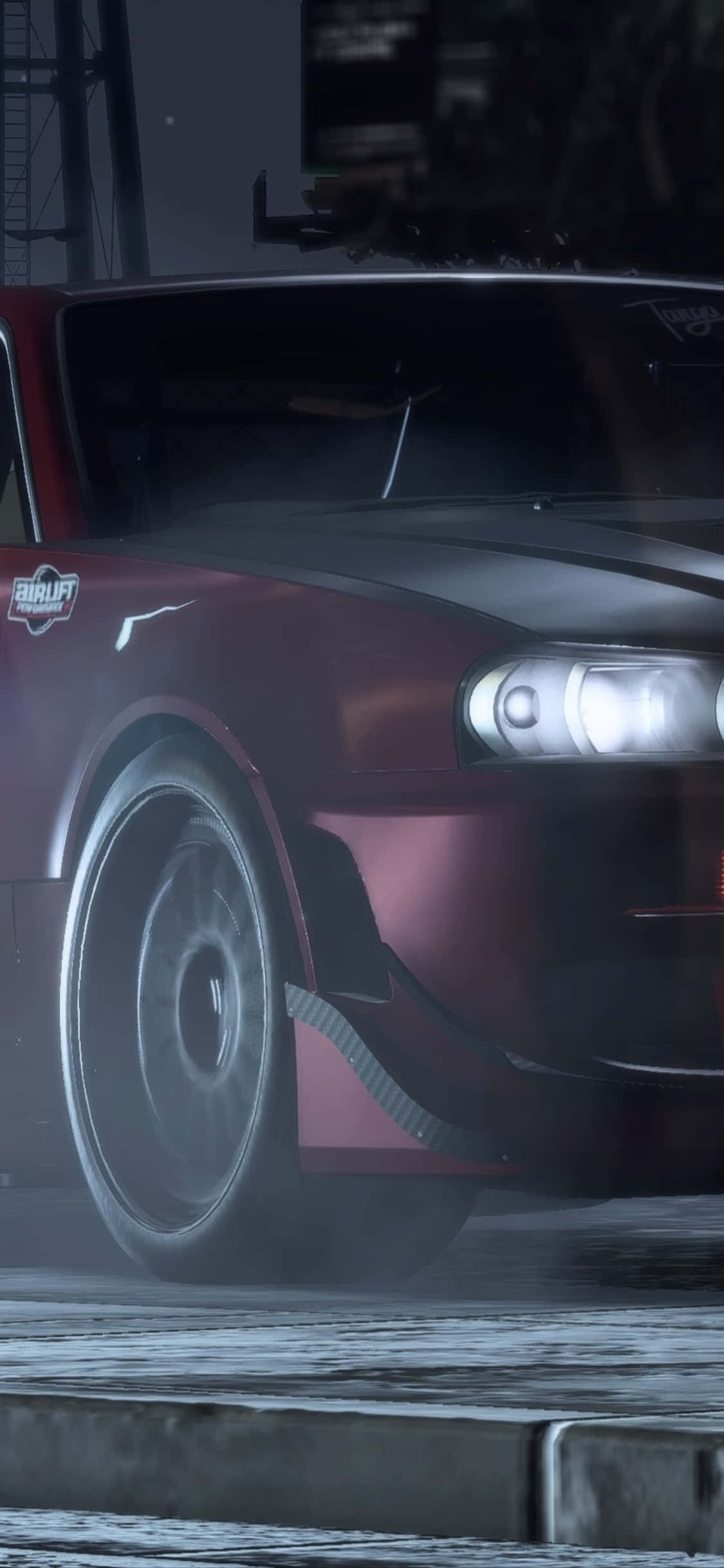 iPhone Xs用Need For Speed Paybackの壁紙 ダークバイオレット 日産スカイラインGT-R 壁紙