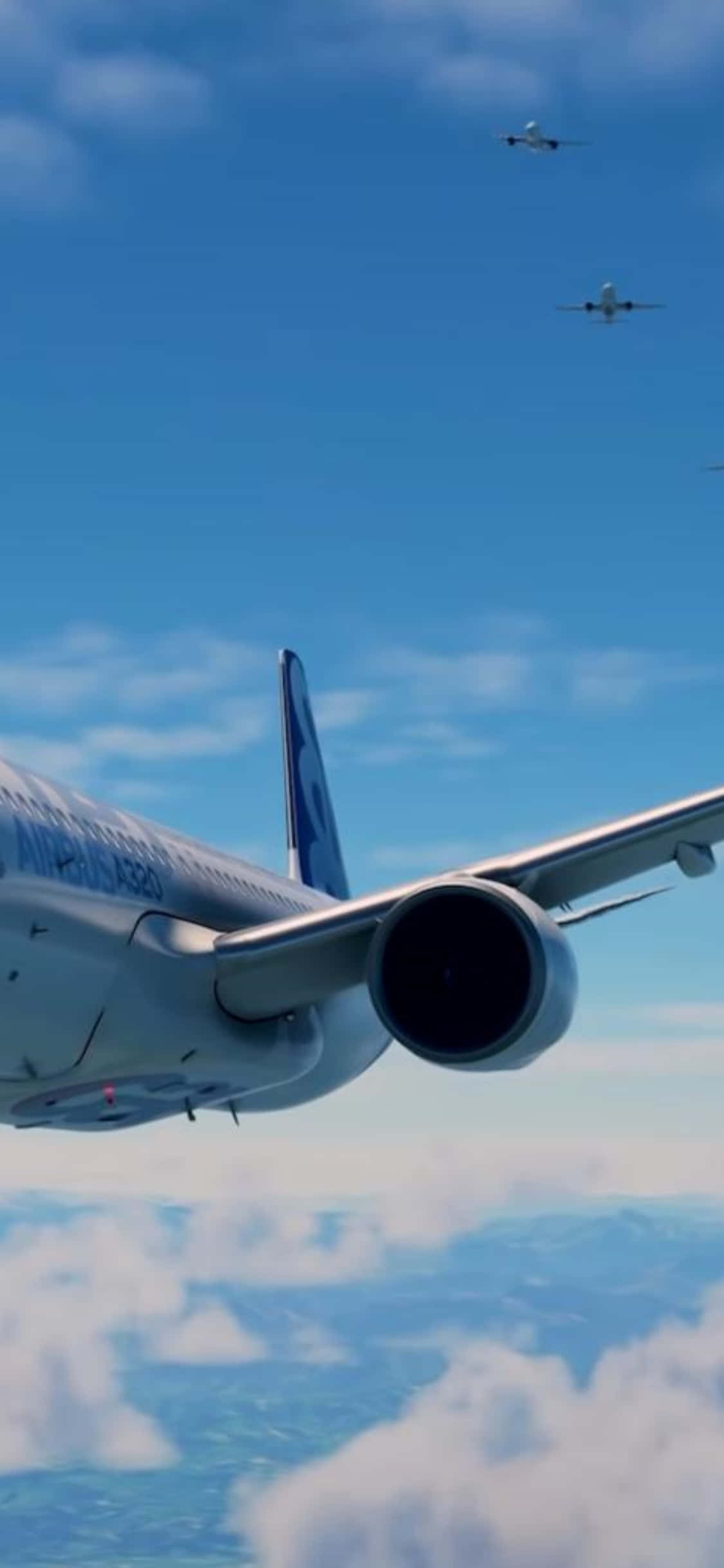 iPhone XsのMicrosoft Flight Simulatorでどこからでも飛行を 壁紙