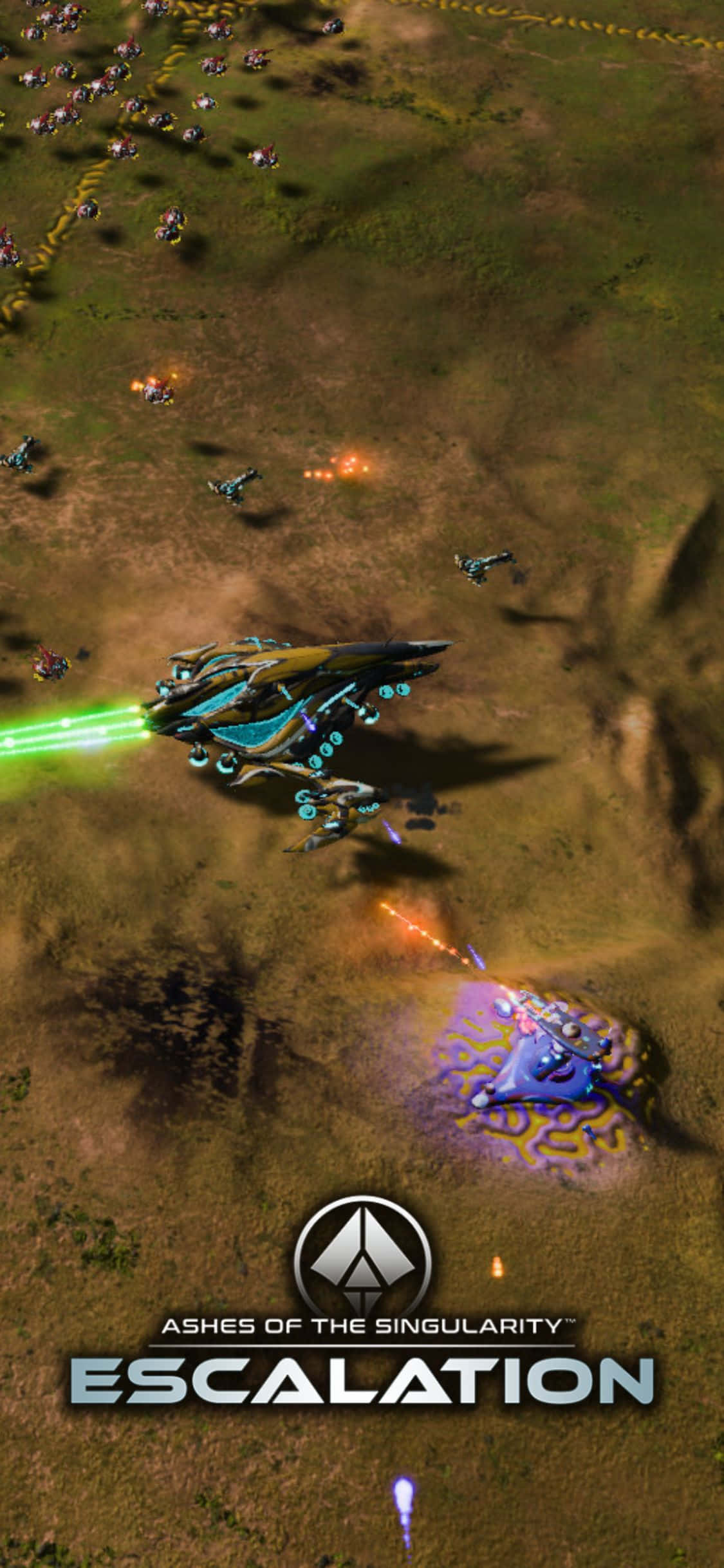 iPhone Xで没入感あふれるSFストラテジーゲームAshes Of The Singularity Escalationの世界へ 壁紙